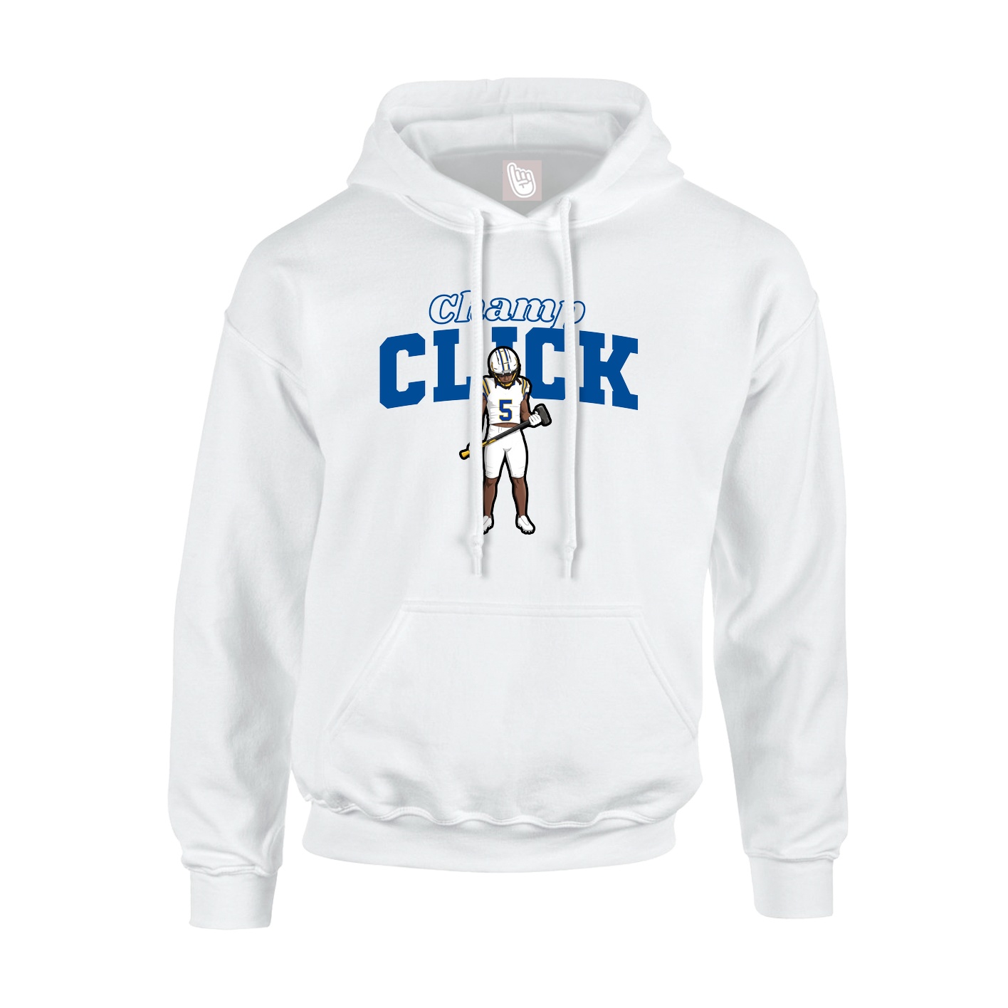 Hoodie — Name Arch in White