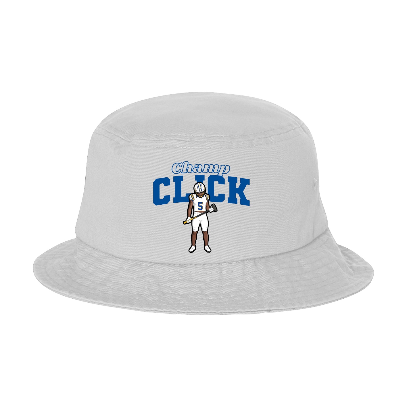 Bucket Cap — Name Arch in White