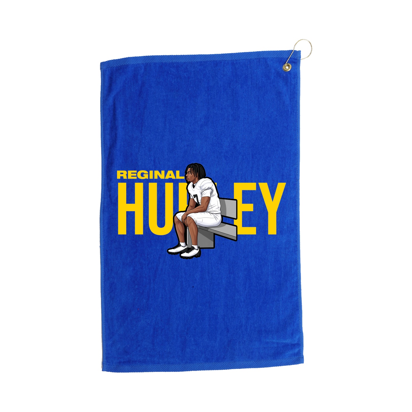 Golf Towel — Player Name in Royal