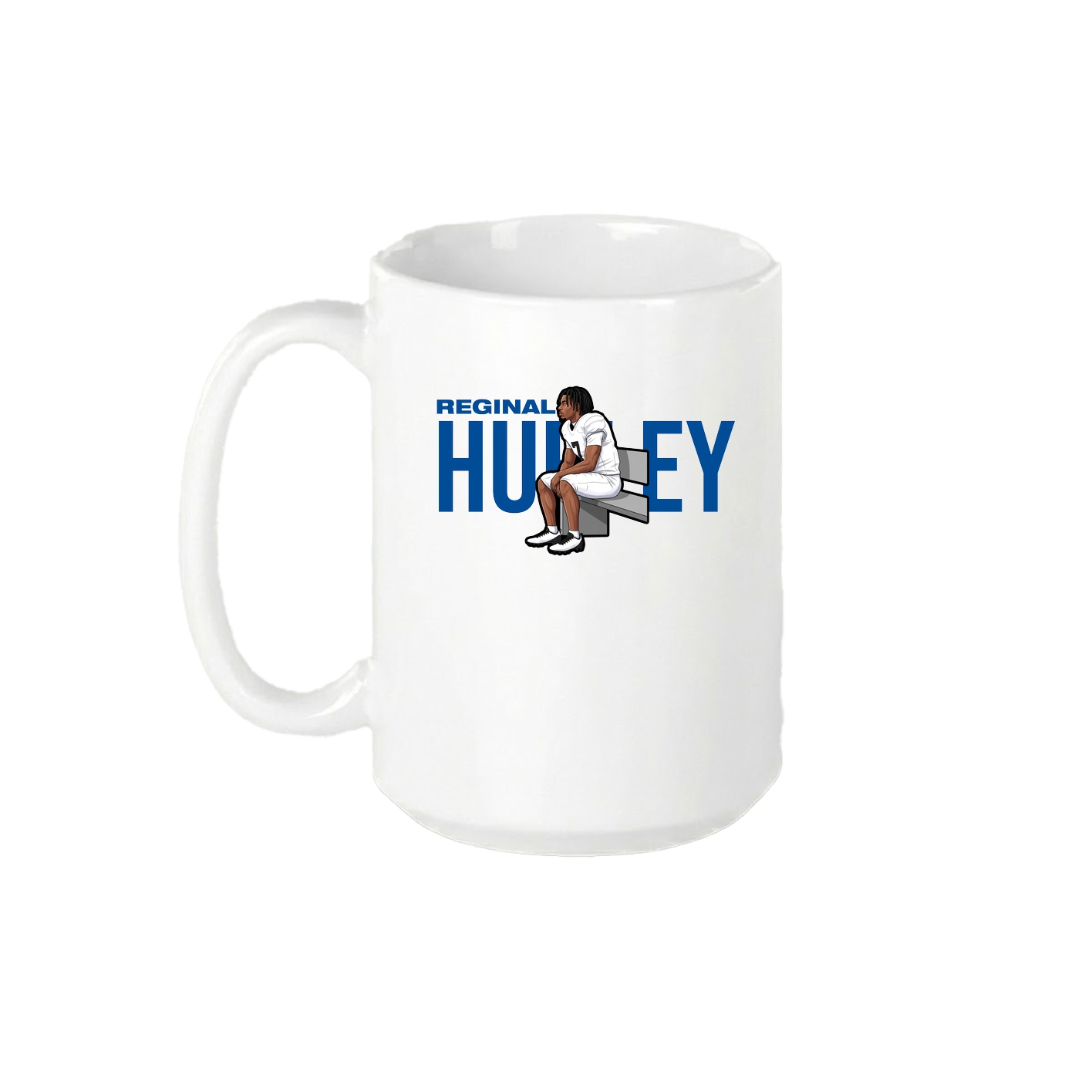 15oz Coffee Mug — Player Name in White