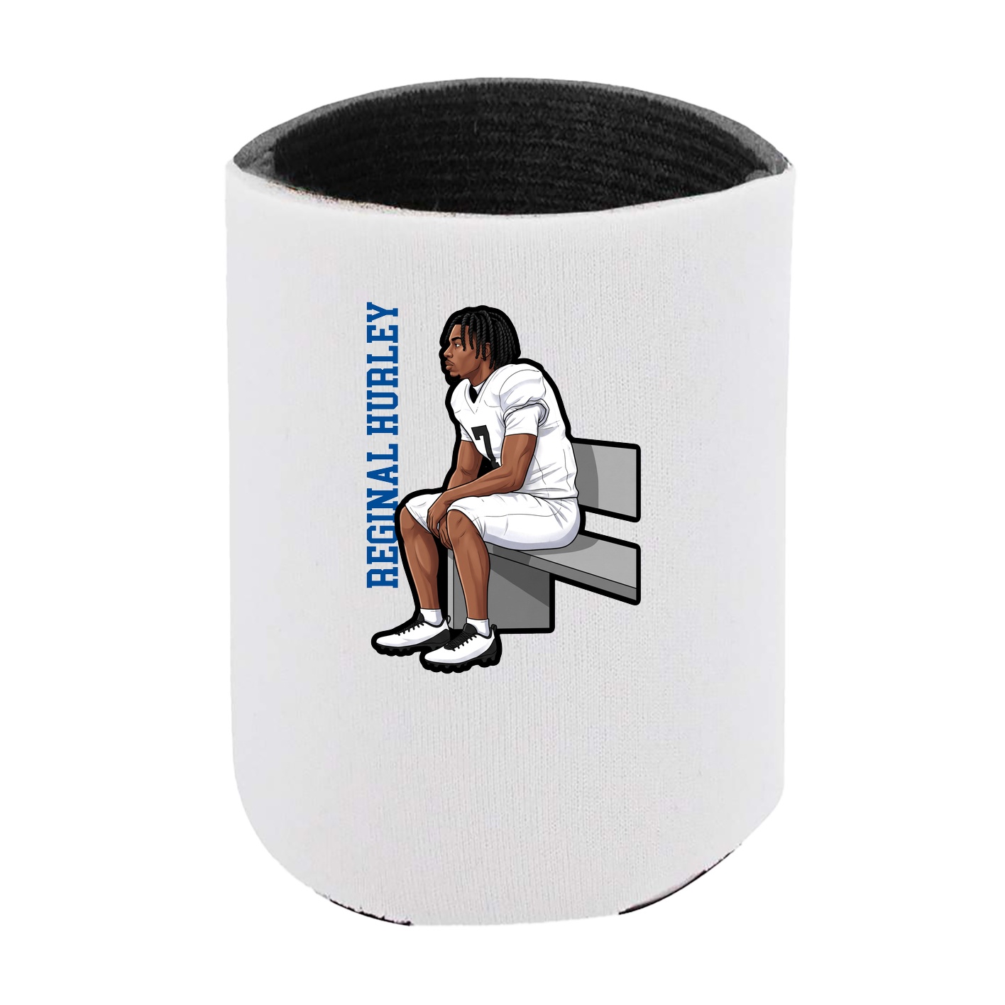 Can Holder — Name Vertical in White