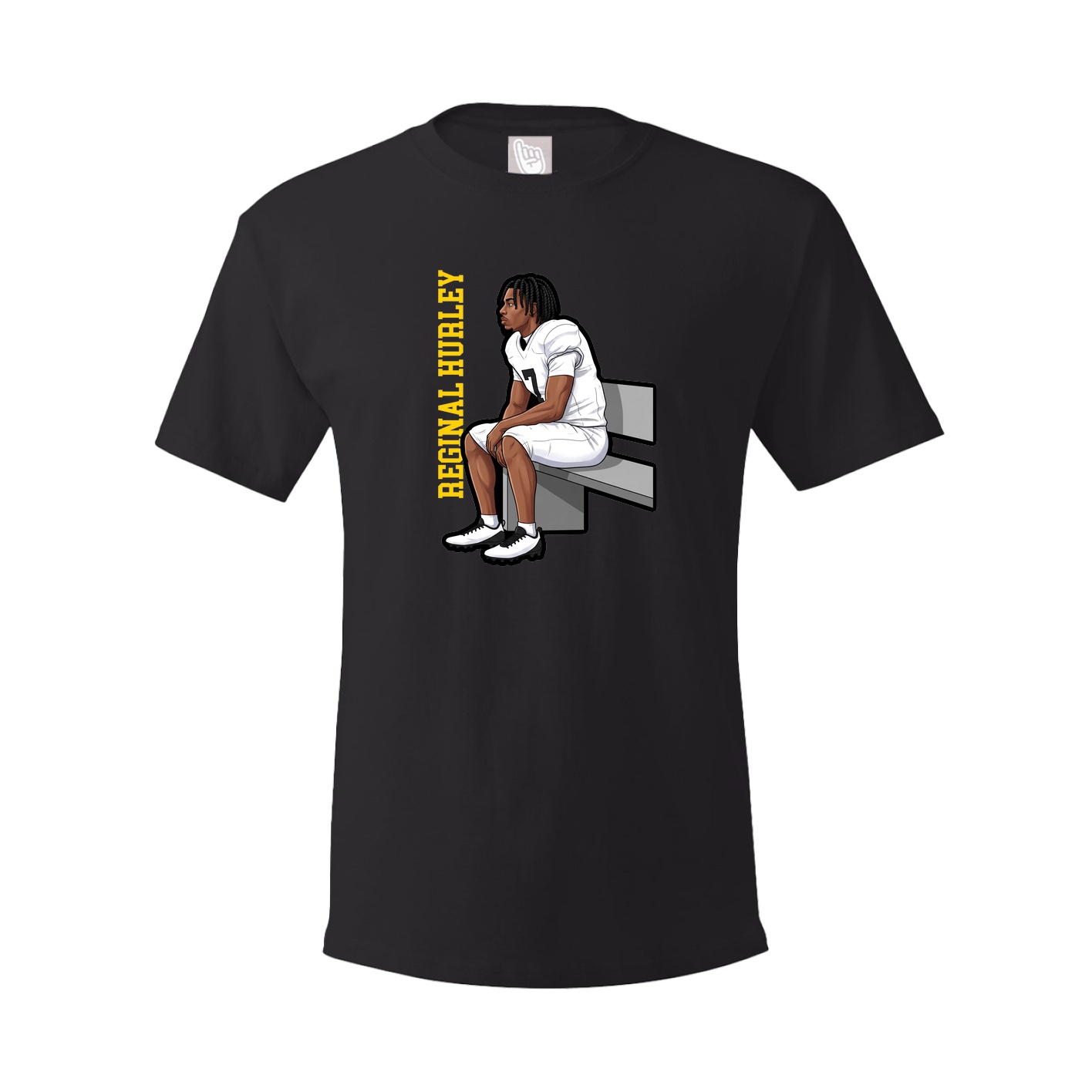Tee — Name Vertical in Black