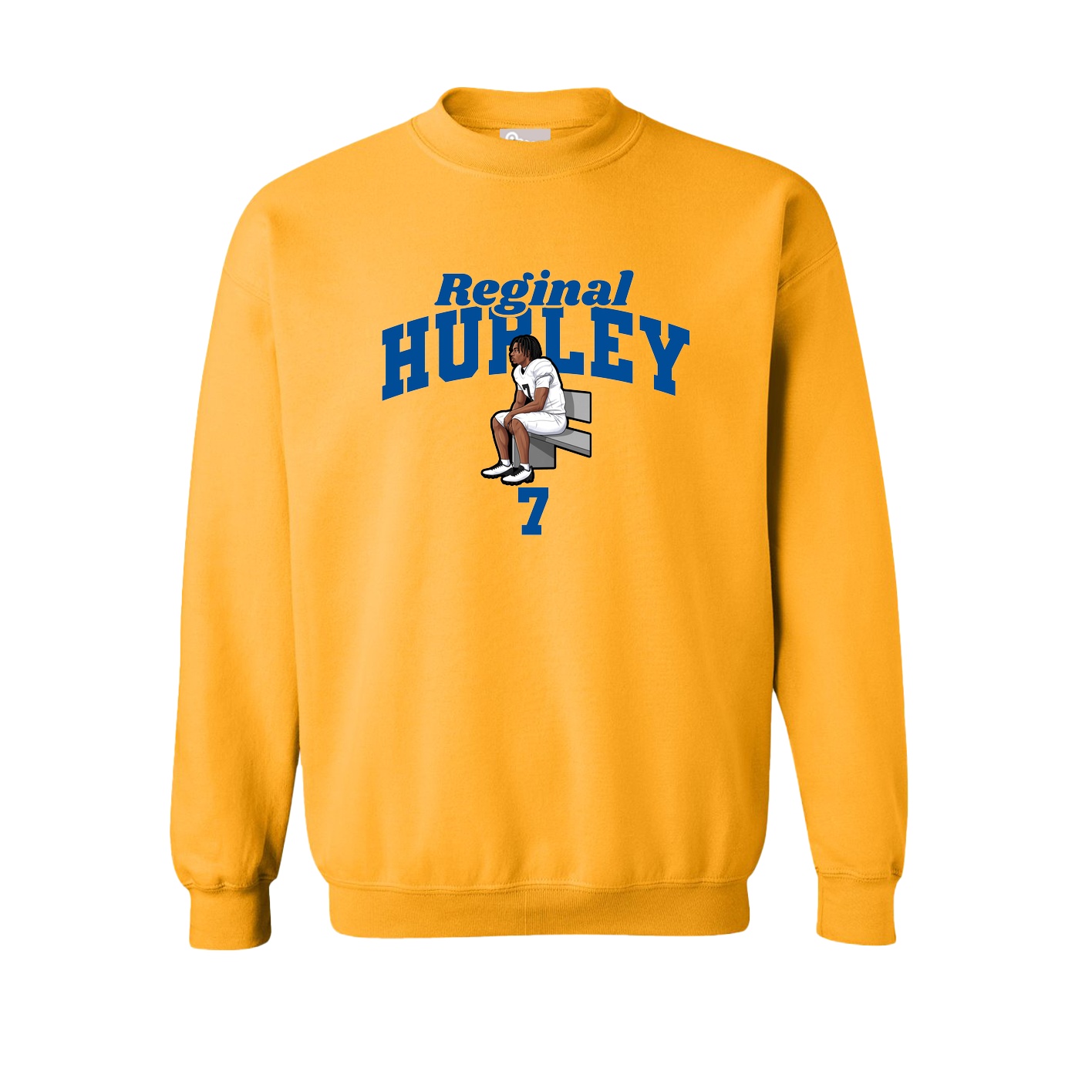 Fleece Crew — Signature Arch in Gold
