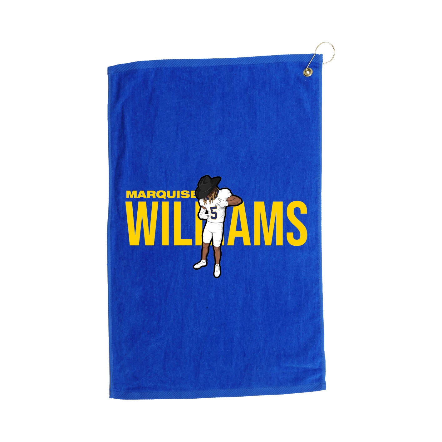 Golf Towel — Player Name in Royal