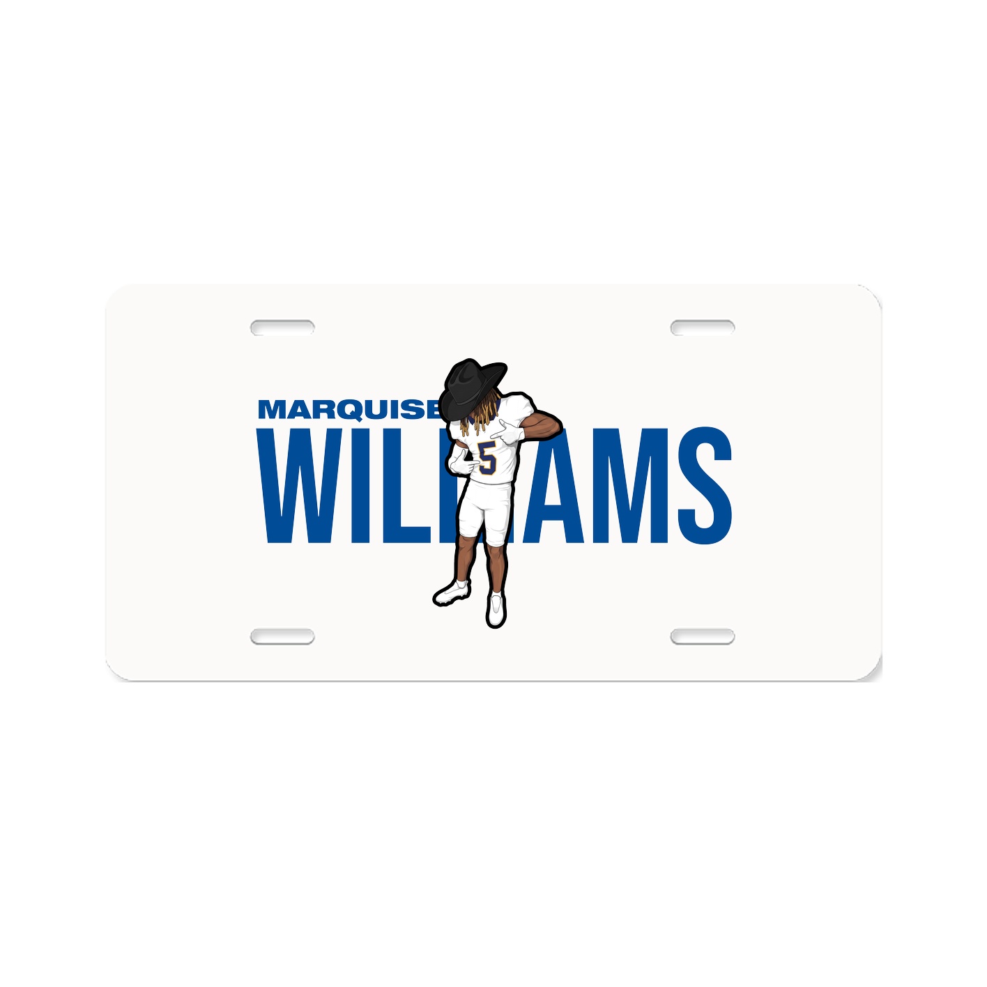 License Plate — Player Name in Classic