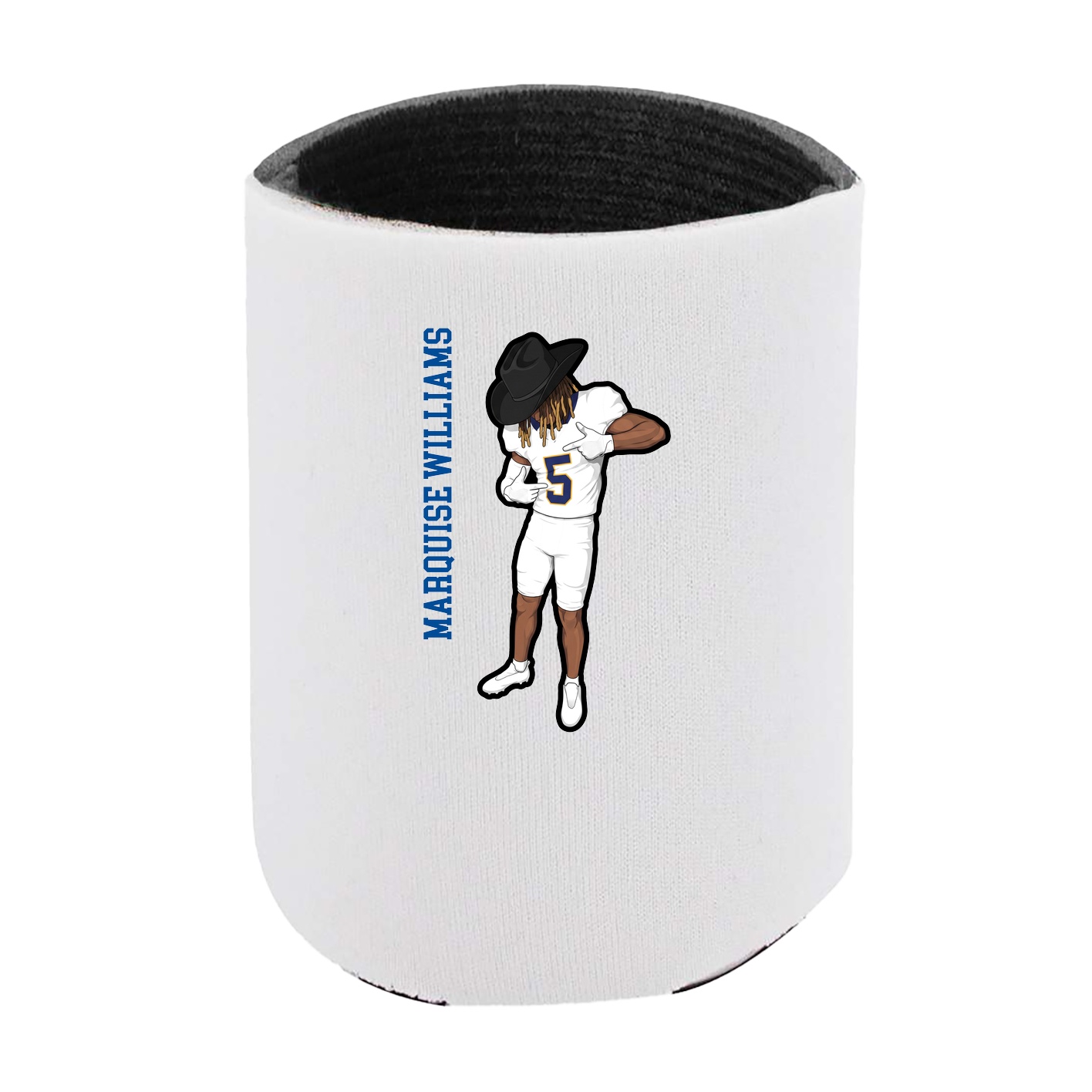 Can Holder — Name Vertical in White