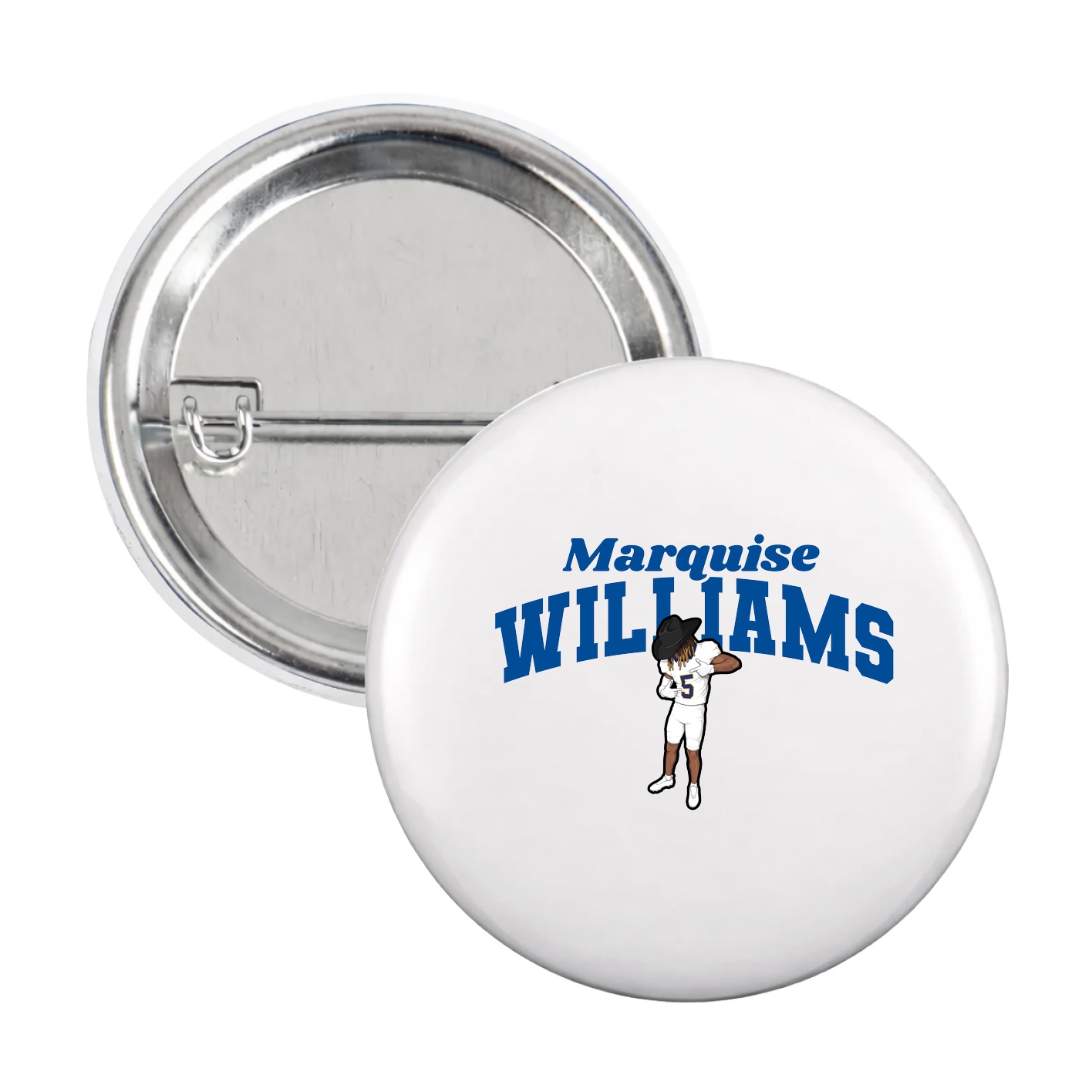 Game Day Button — Signature Arch in White