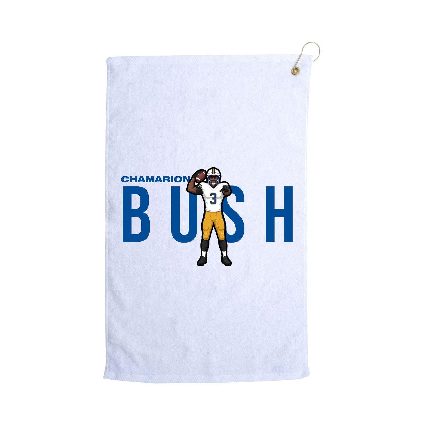 Golf Towel — Player Name in White