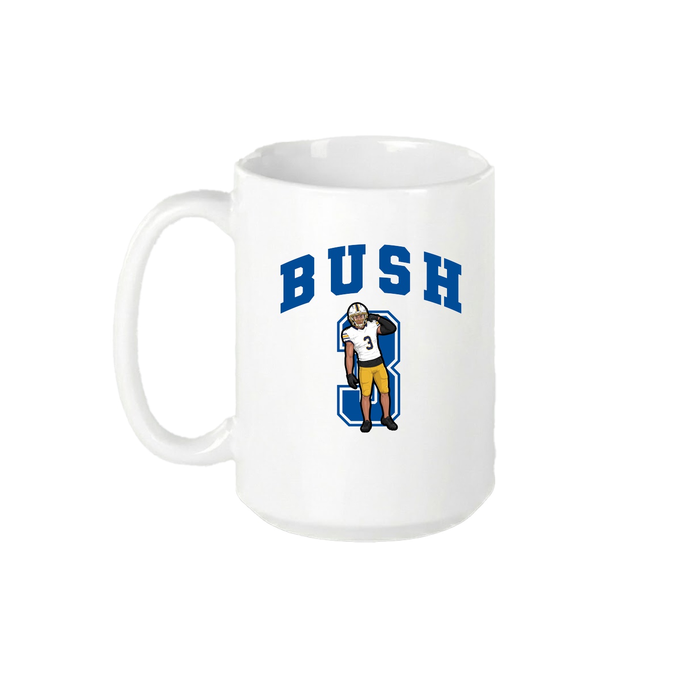 15oz Coffee Mug — Number in White
