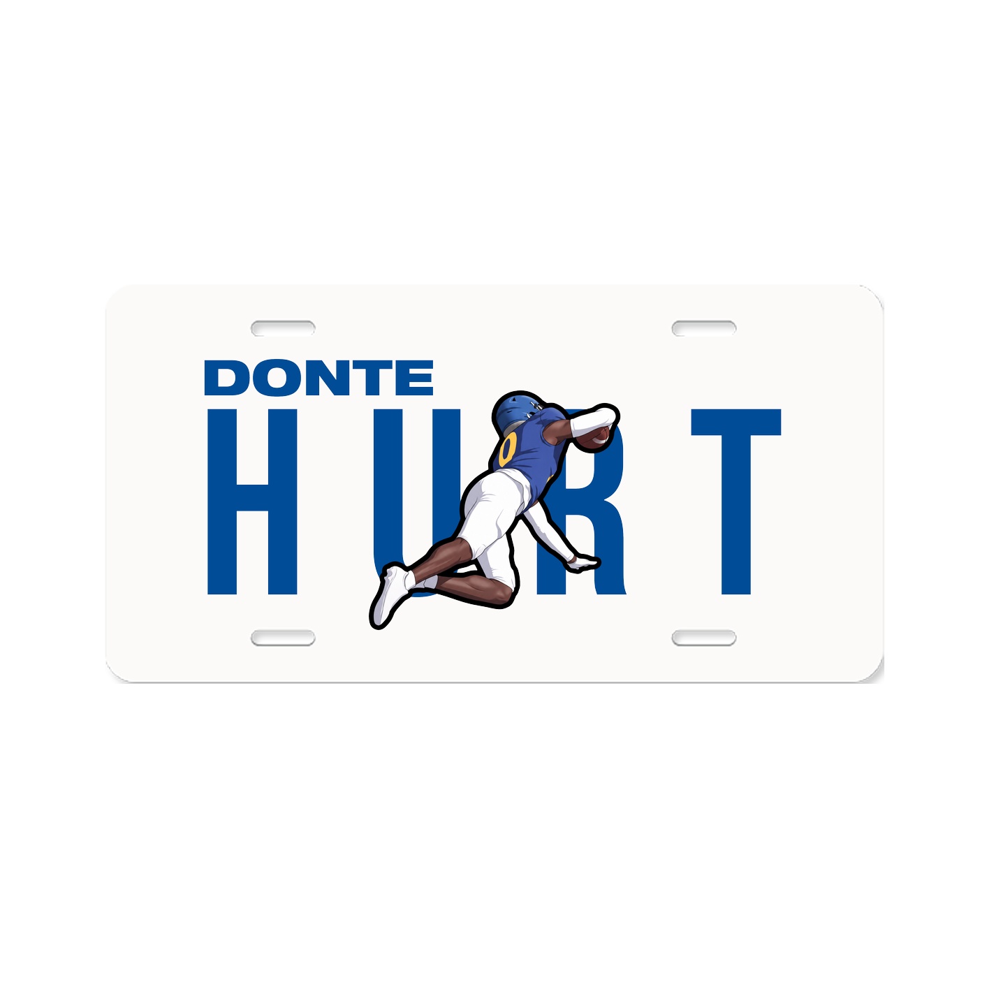 License Plate — Player Name in Classic