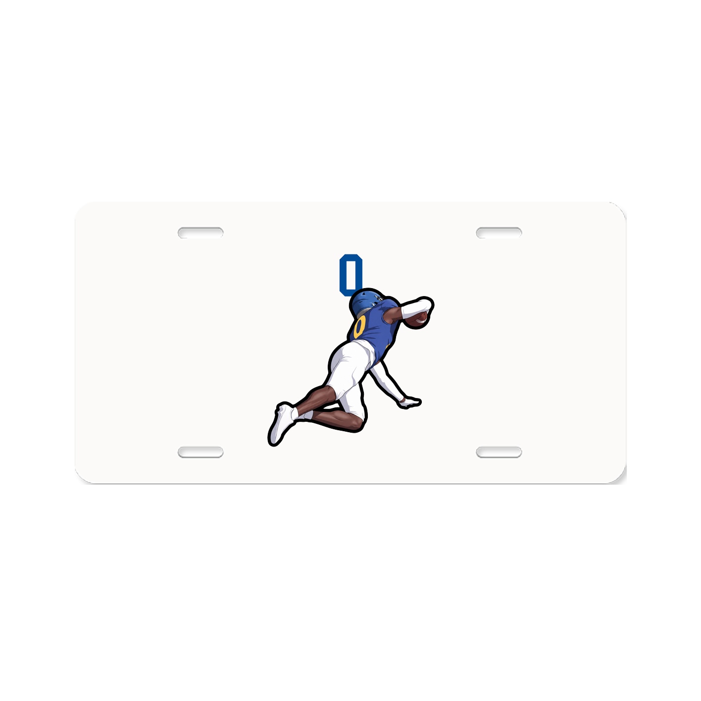 License Plate — Number Top in Classic