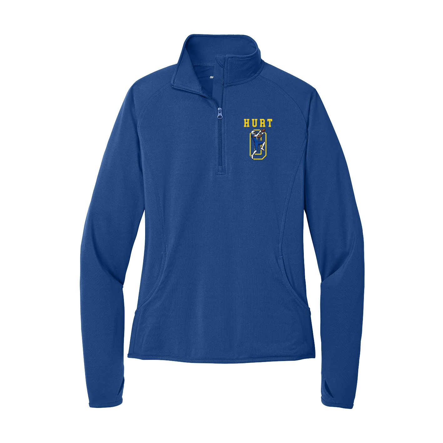 Women's Q-Zip Pullover — Shirsey in Royal