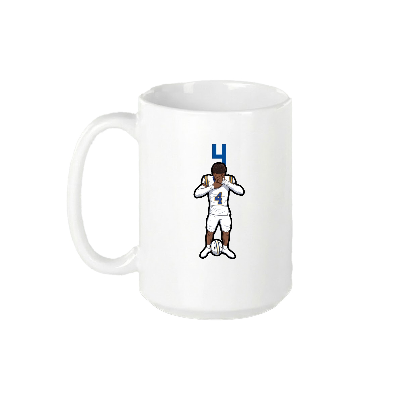 15oz Coffee Mug — Number Top in White