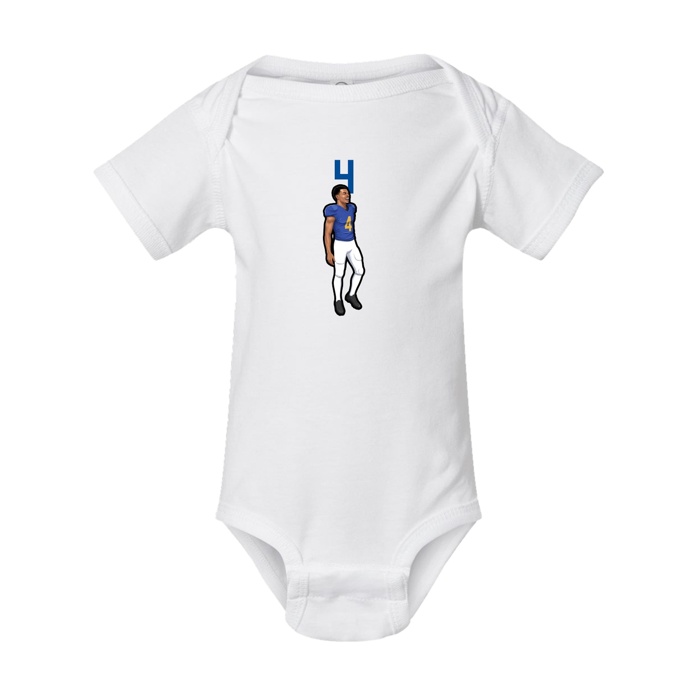 Baby Onesie — Number Top in White