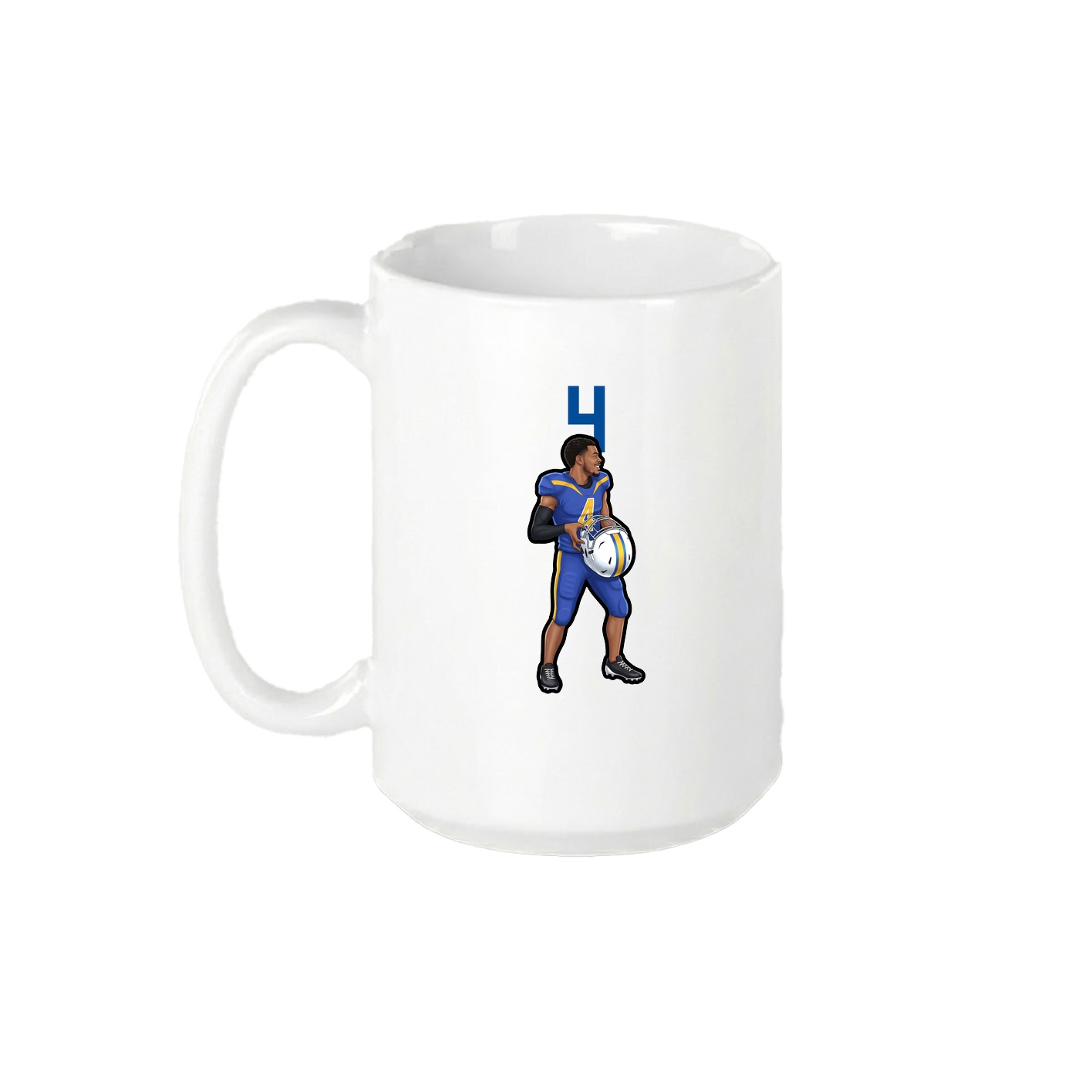 15oz Coffee Mug — Number Top in White