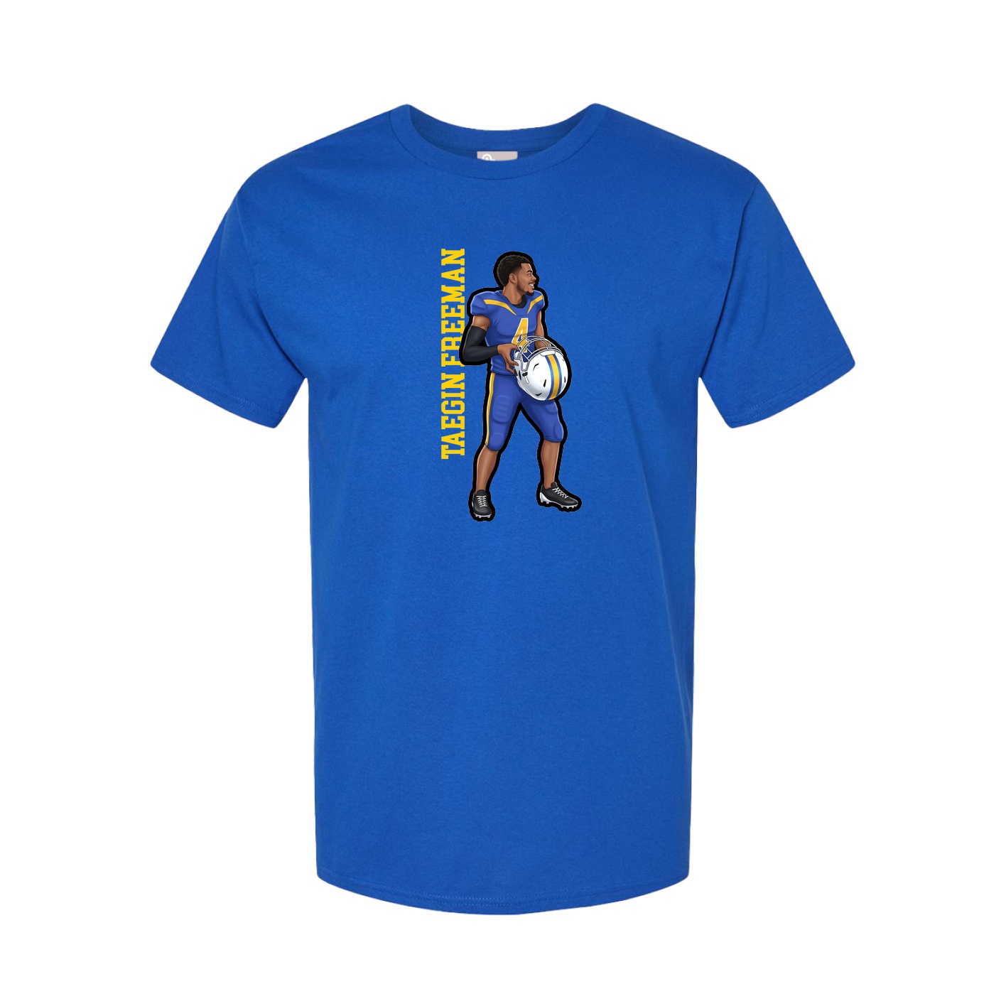 Tee — Name Vertical in Royal