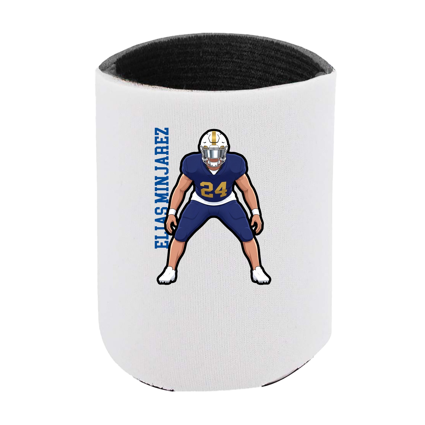 Can Holder — Name Vertical in White