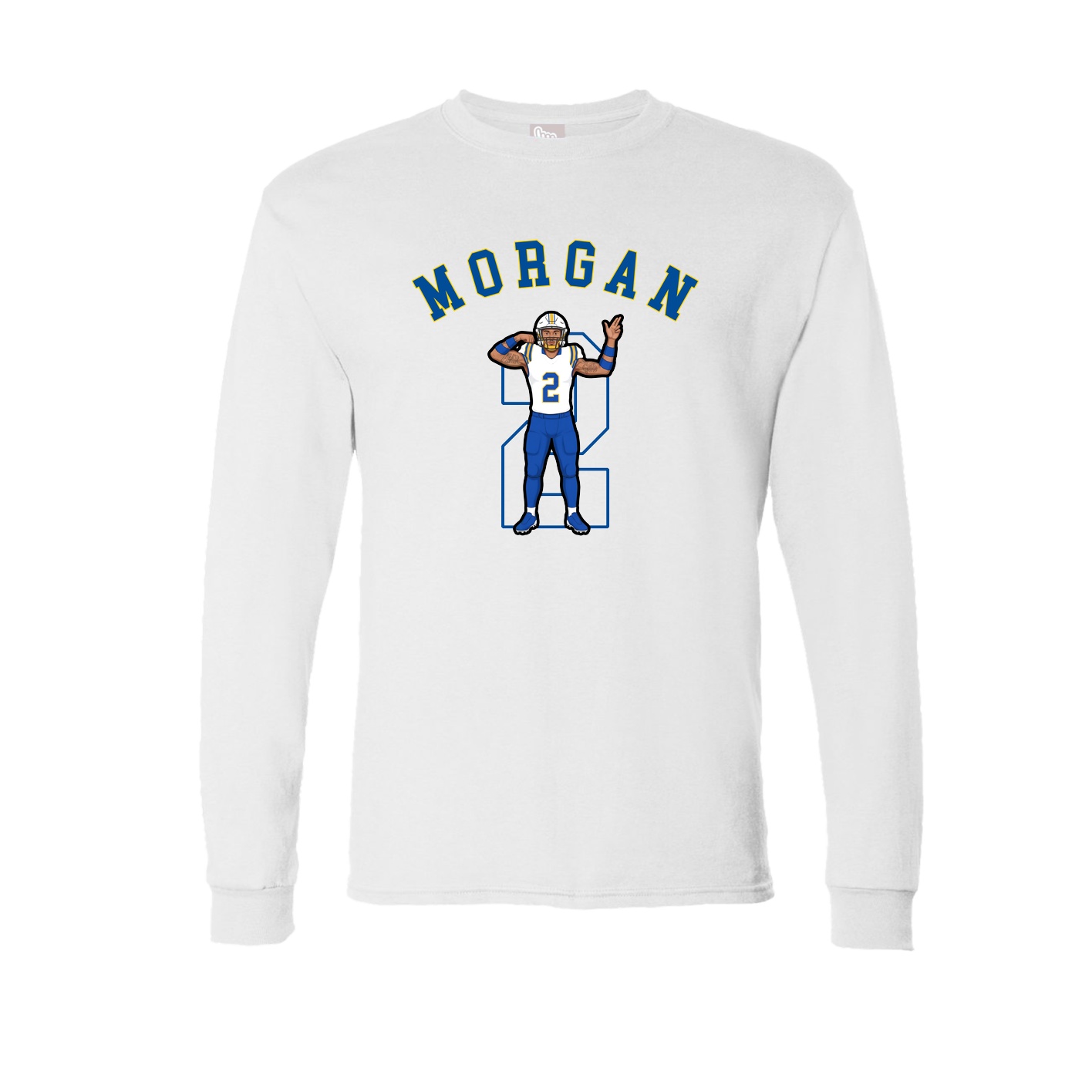 Long Sleeve Tee — Shirsey Arch in White