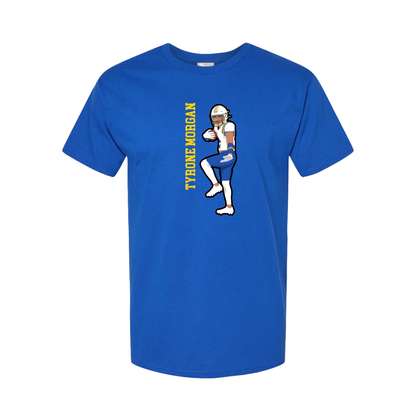 Tee — Name Vertical in Royal