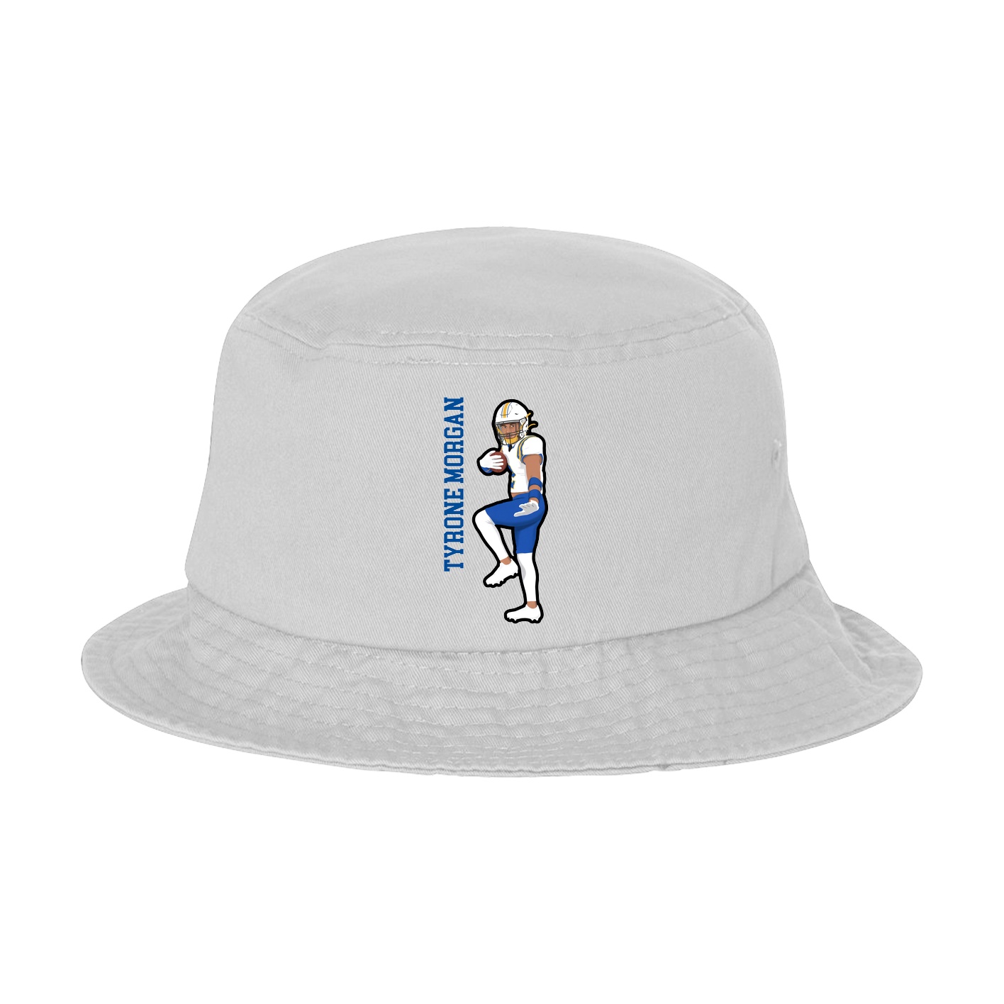 Bucket Cap — Name Vertical in White