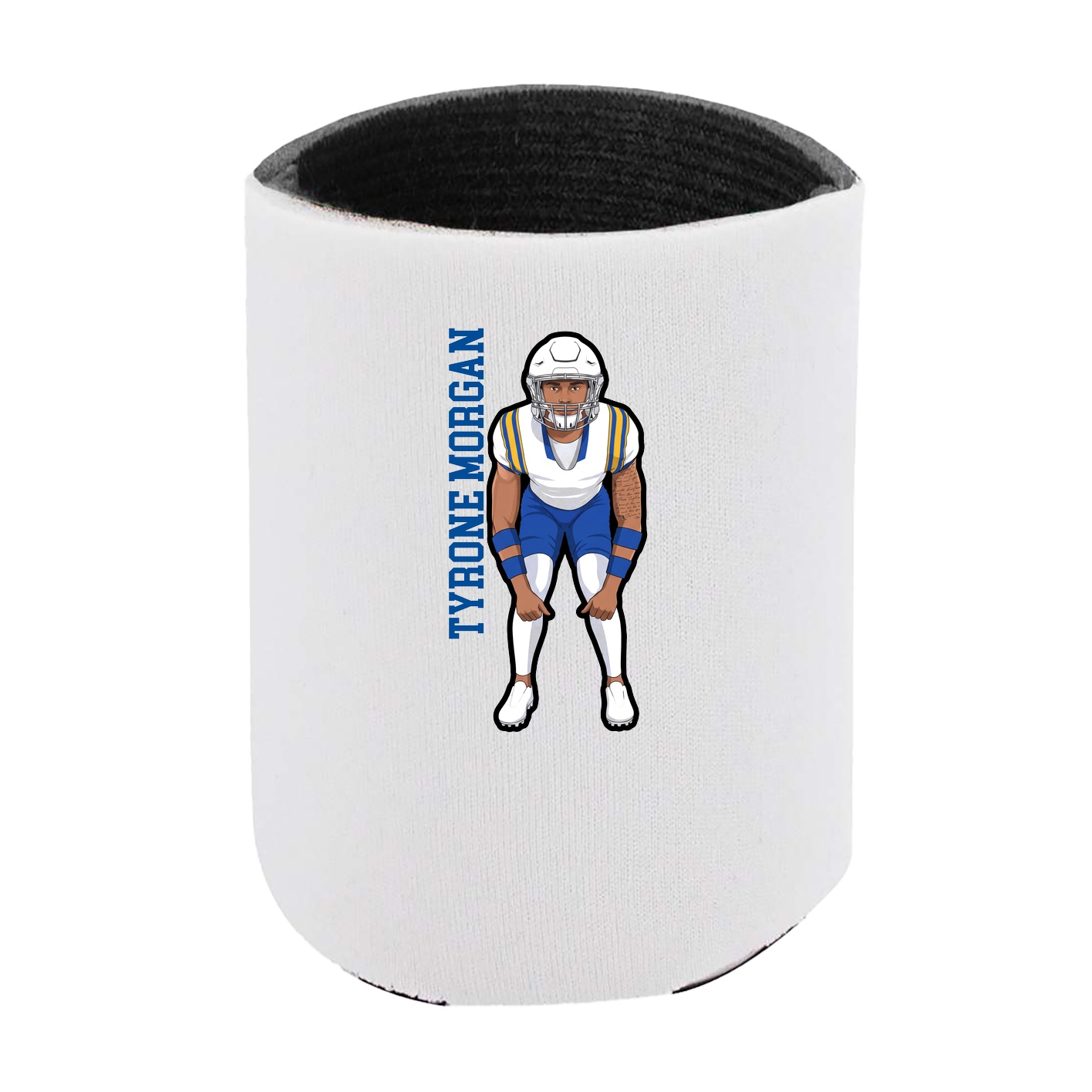 Can Holder — Name Vertical in White