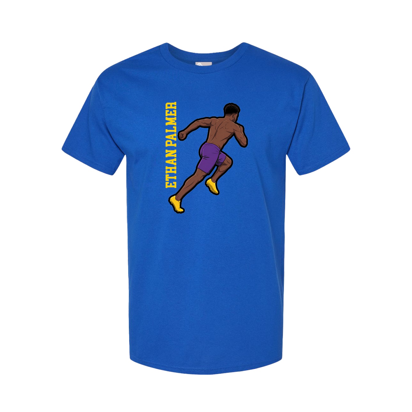 Tee — Name Vertical in Royal