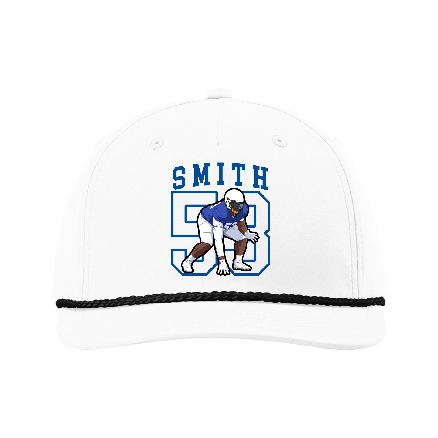 Five-Panel Classic Rope Cap — Shirsey in White