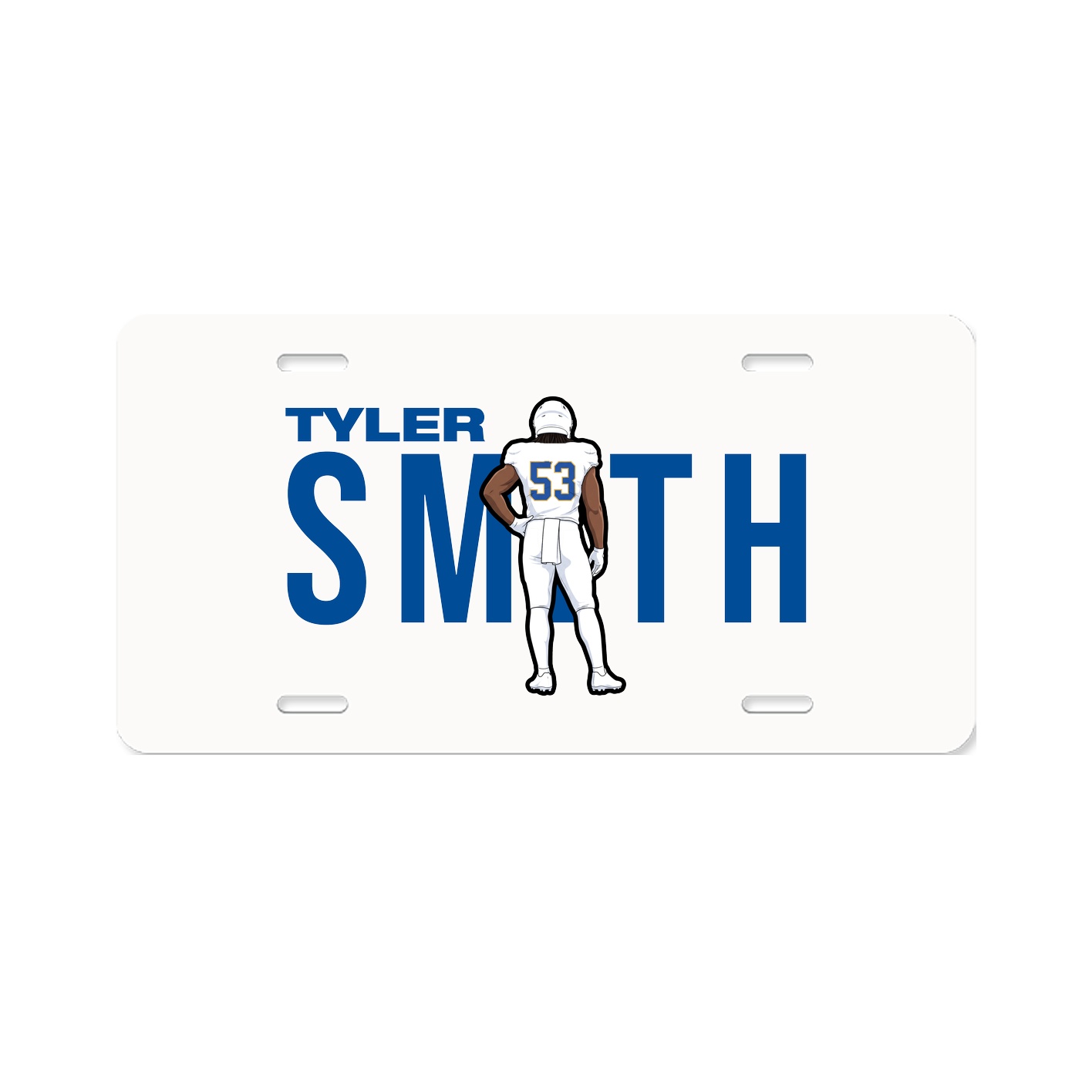 License Plate — Player Name in Classic