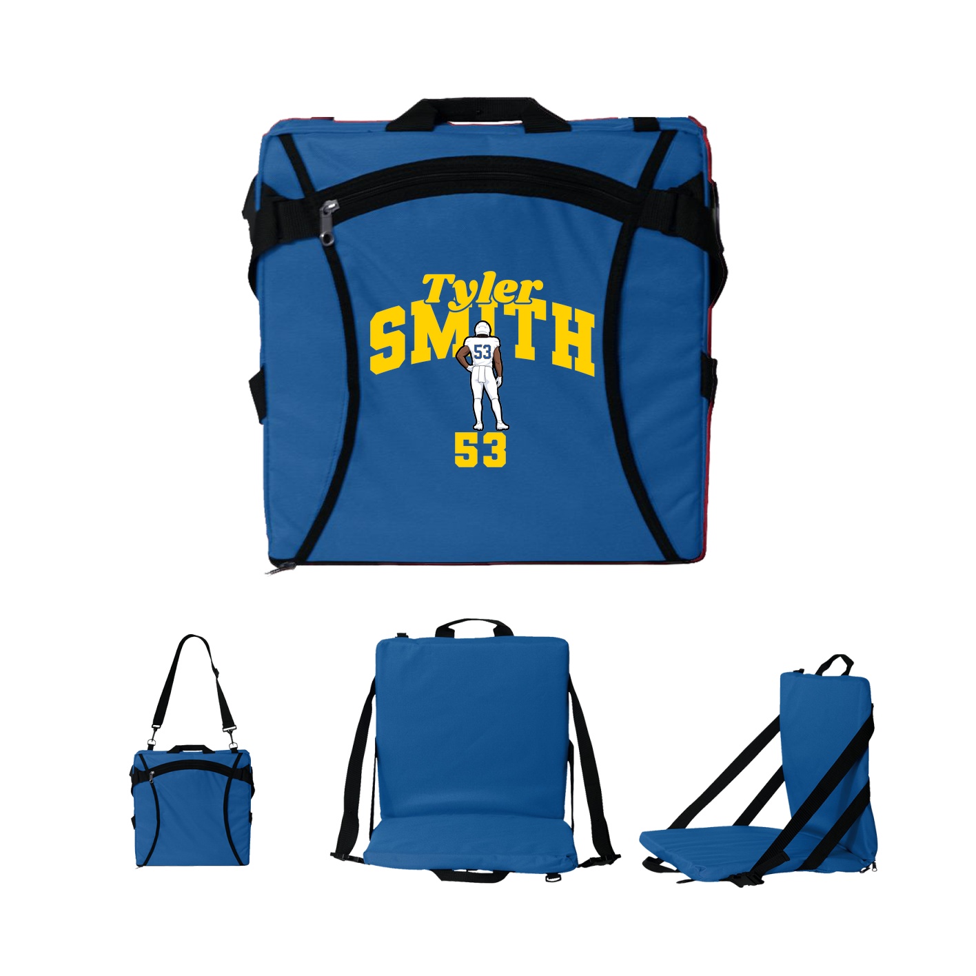 Folding Stadium Seat — Signature Arch in Royal