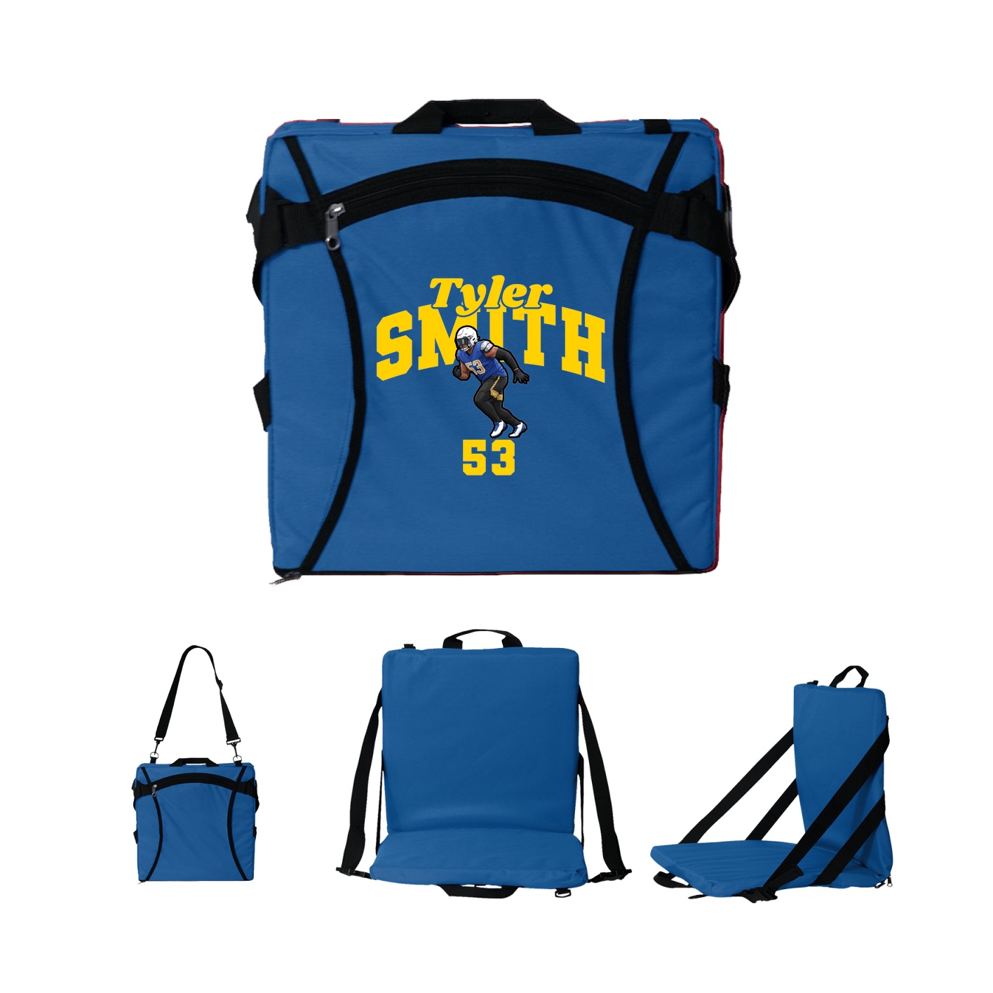 Folding Stadium Seat — Signature Arch in Royal