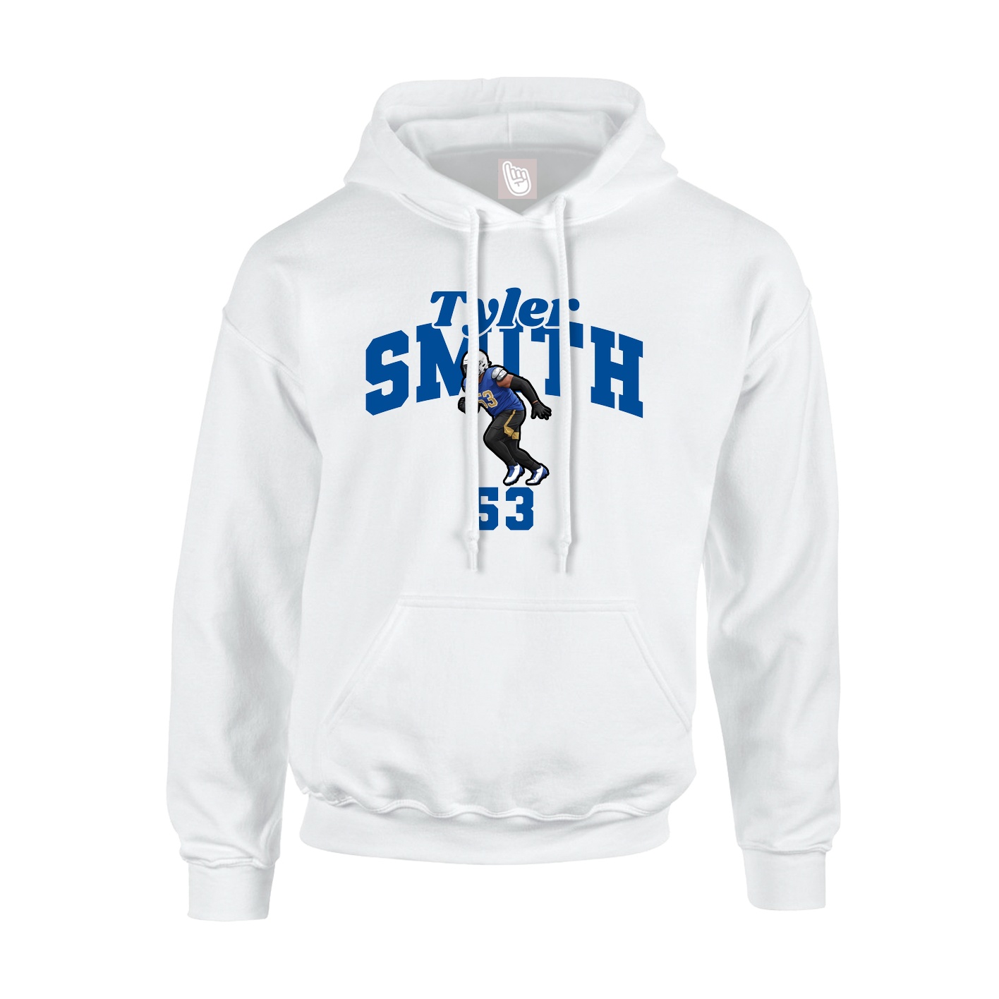 Hoodie — Signature Arch in White