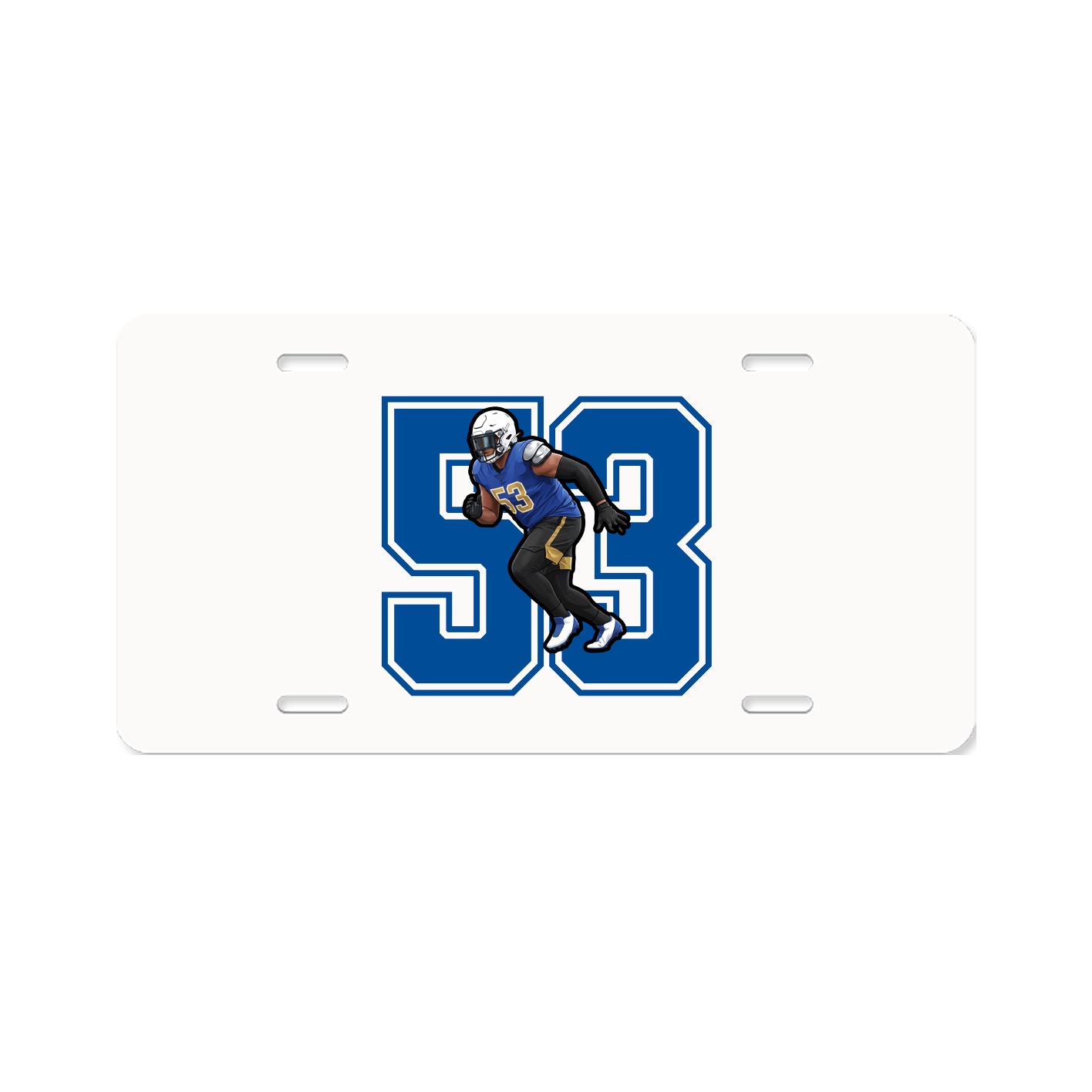 License Plate — Number in Classic