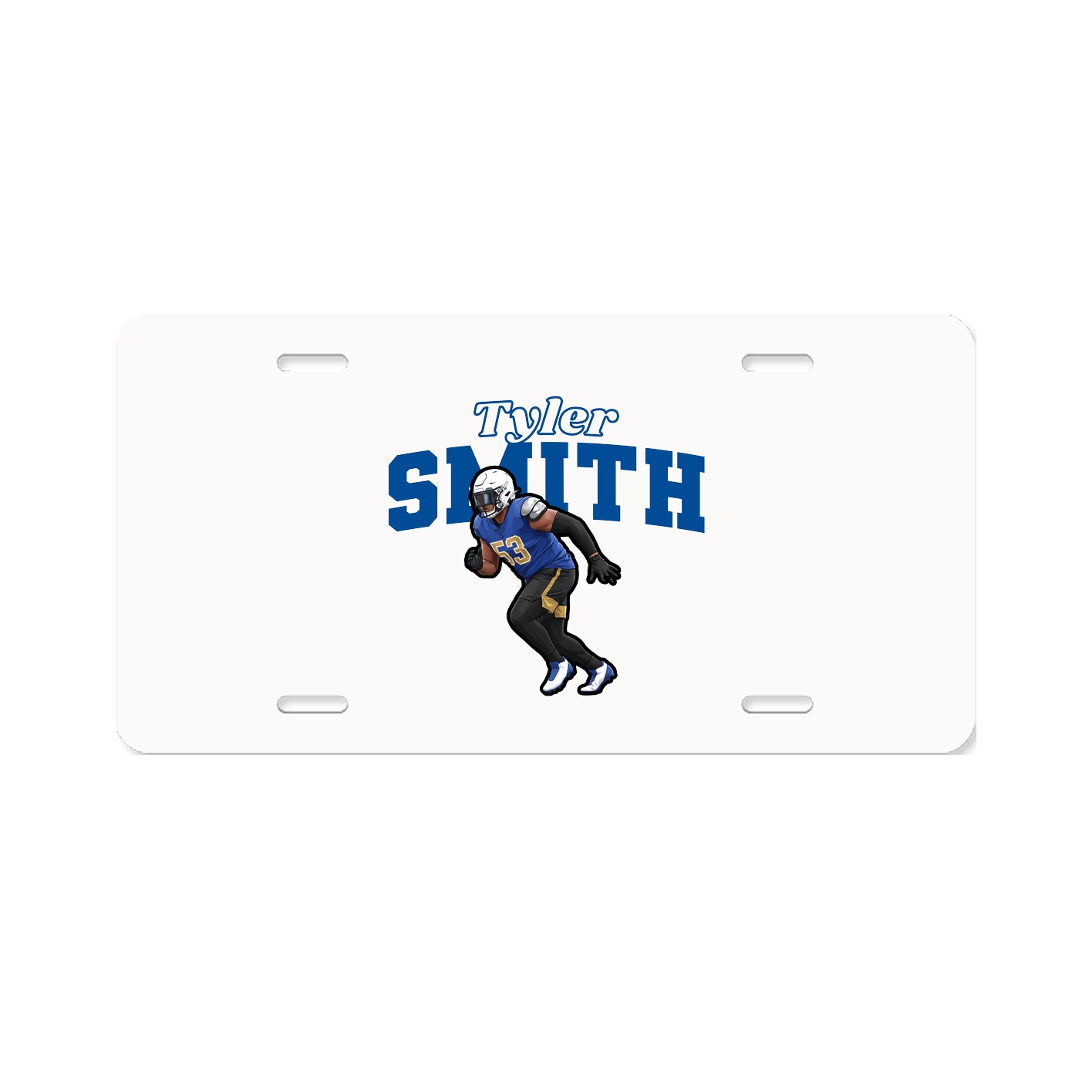 License Plate — Name Arch in Classic