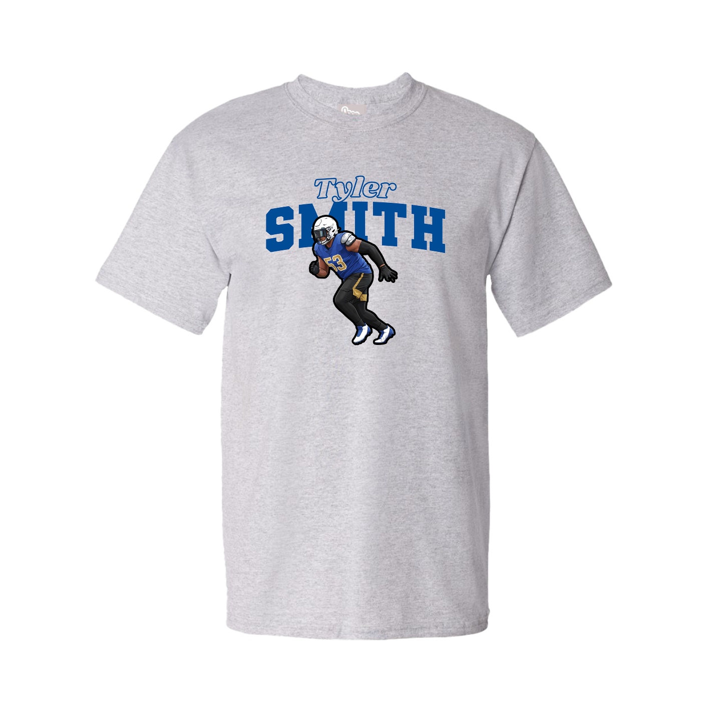 Tee — Name Arch in Grey