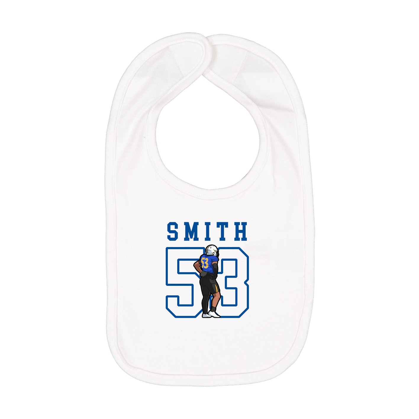 Infant Bib — Shirsey in White