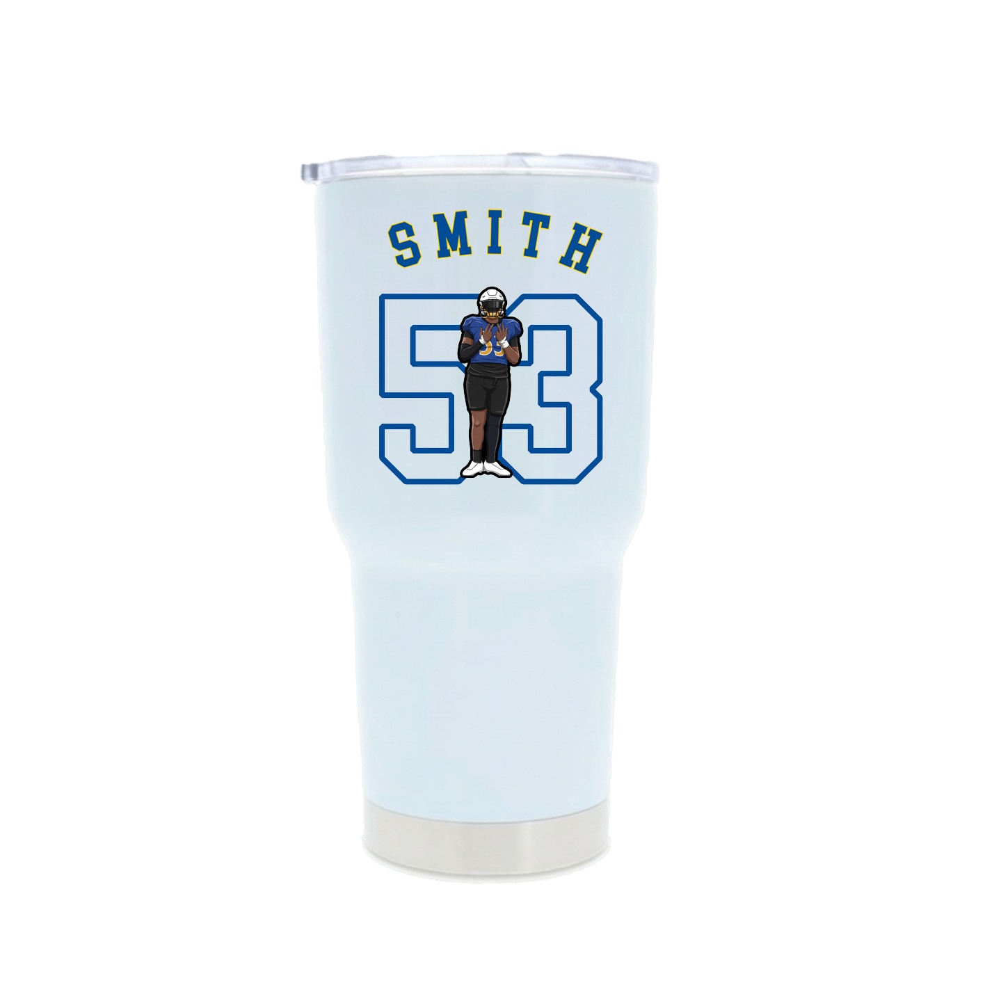 30oz Stainless Steel Tumbler — Shirsey Arch in White