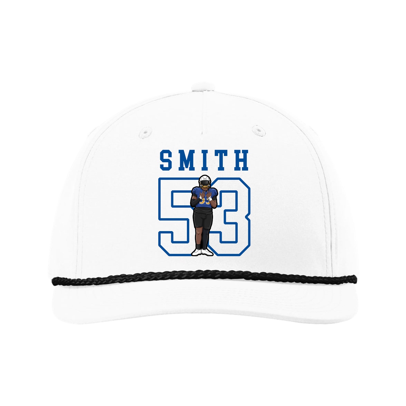 Five-Panel Classic Rope Cap — Shirsey in White