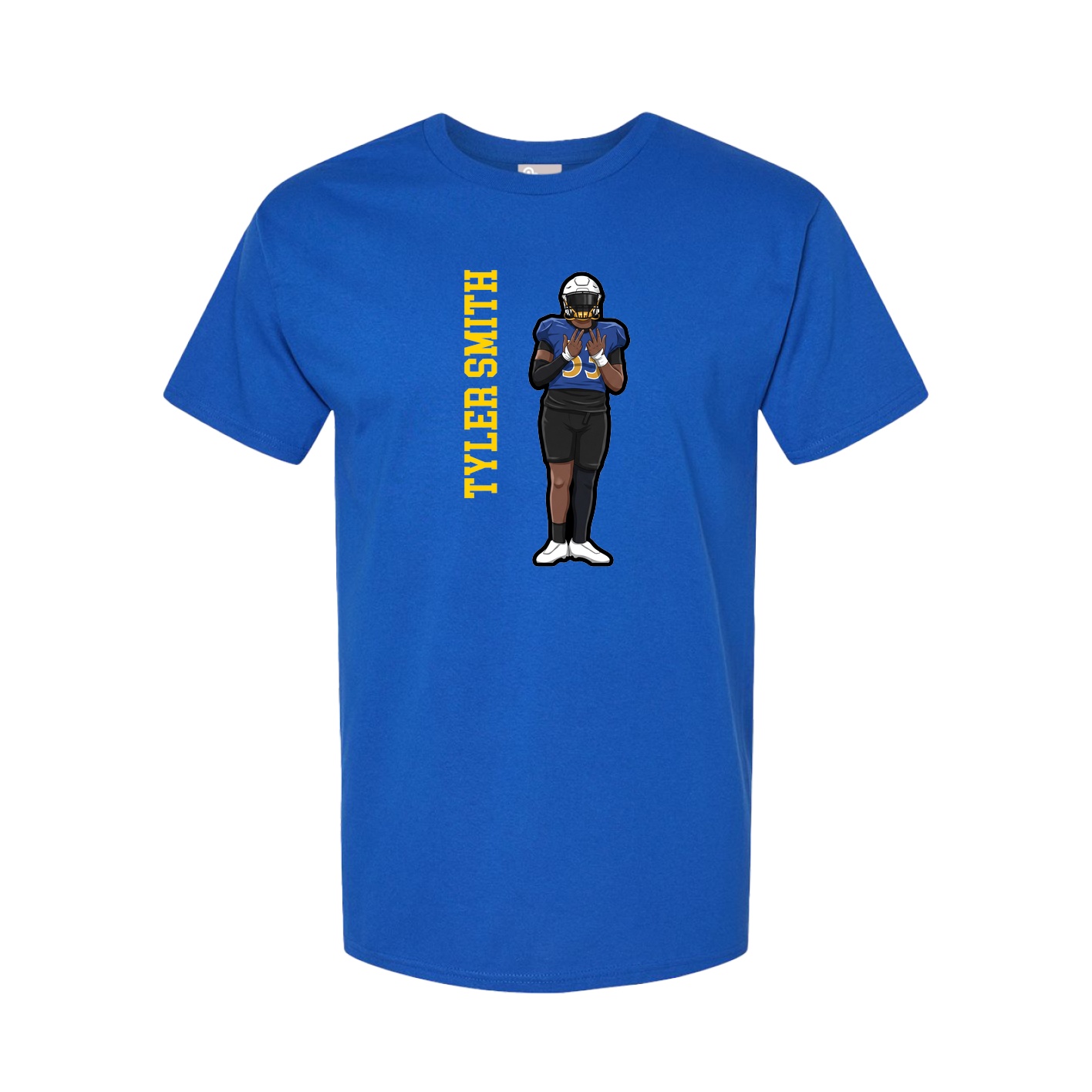 Tee — Name Vertical in Royal