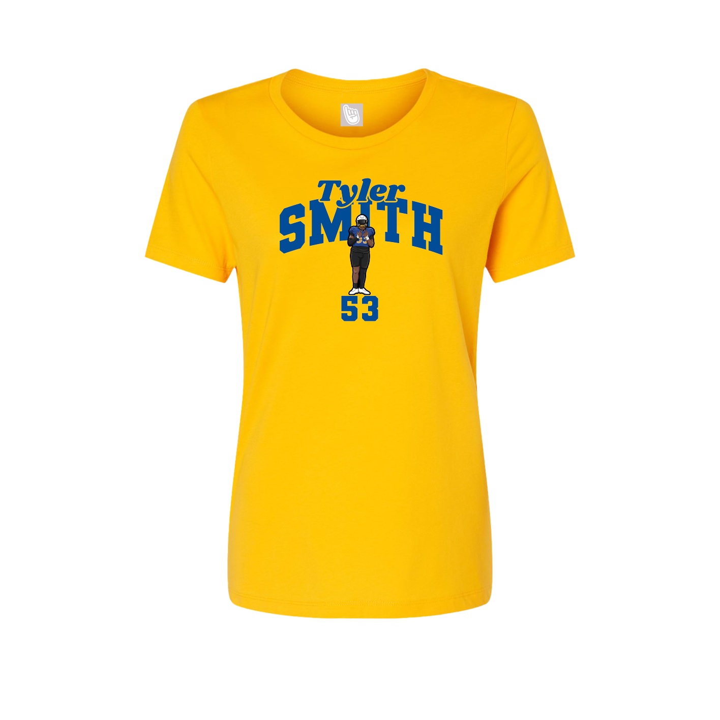 Womens Tee — Signature Arch in Gold