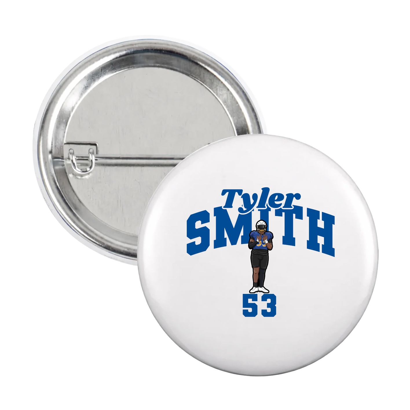 Game Day Button — Signature Arch in White