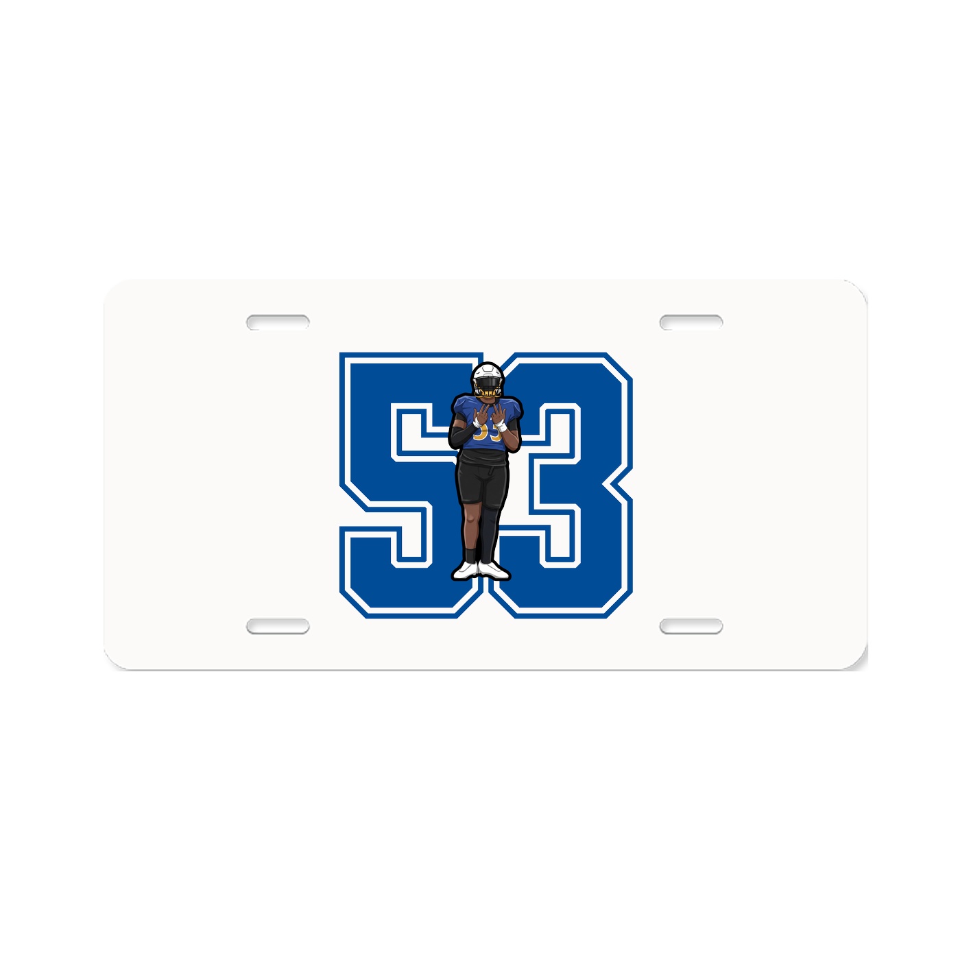 License Plate — Number in Classic