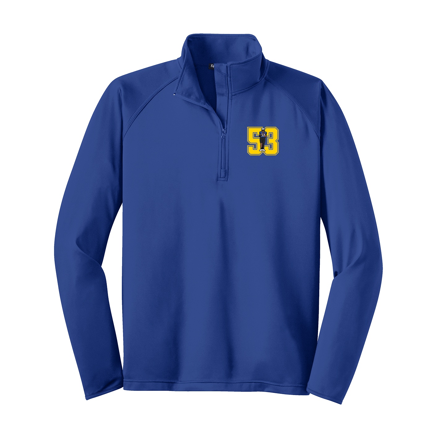 Q-Zip Pullover — Number in Royal