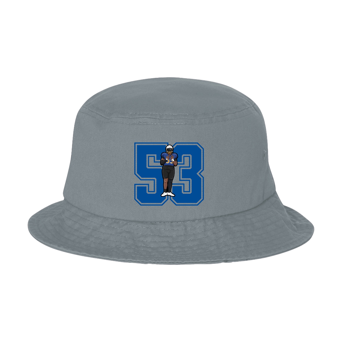 Bucket Cap — Number in Grey