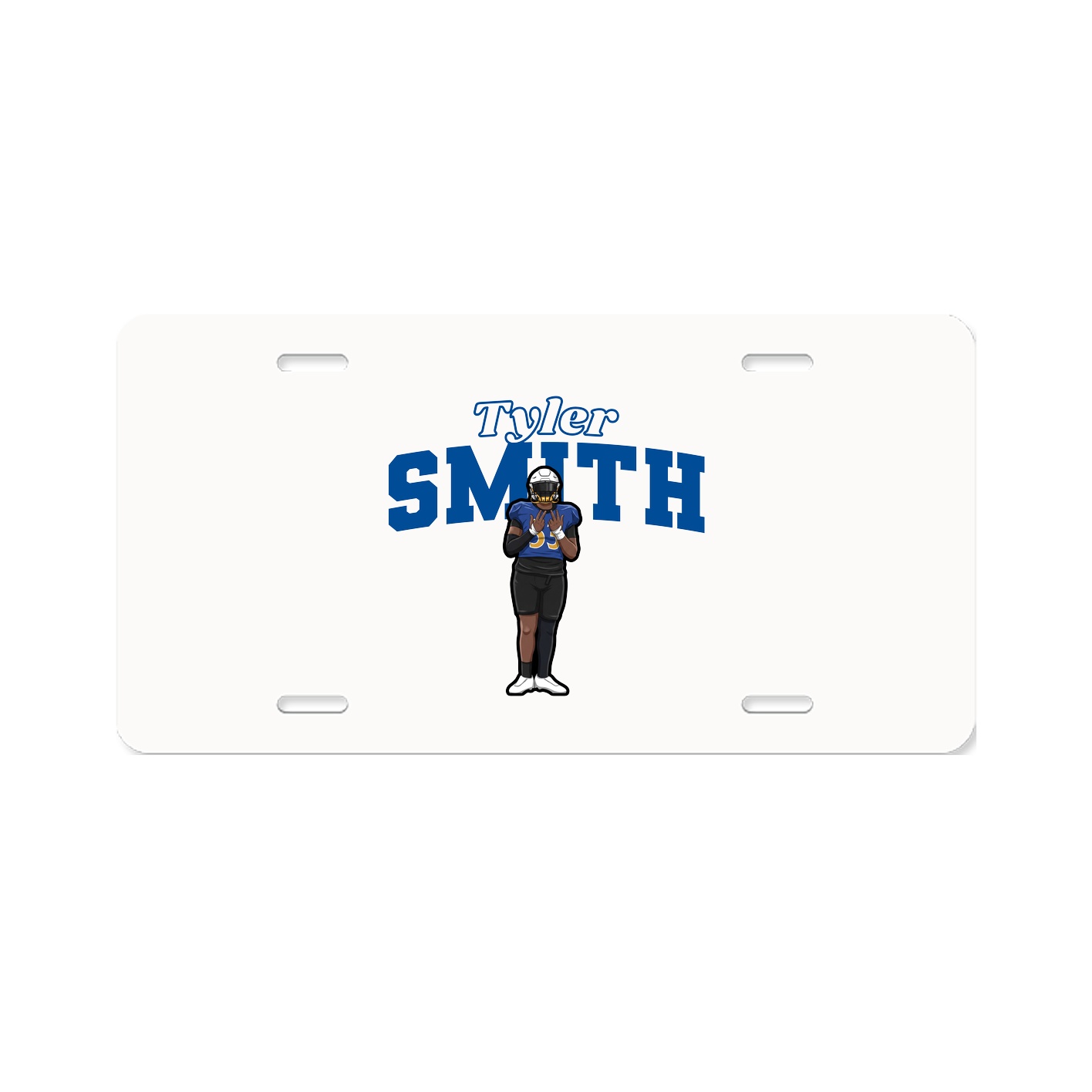 License Plate — Name Arch in Classic