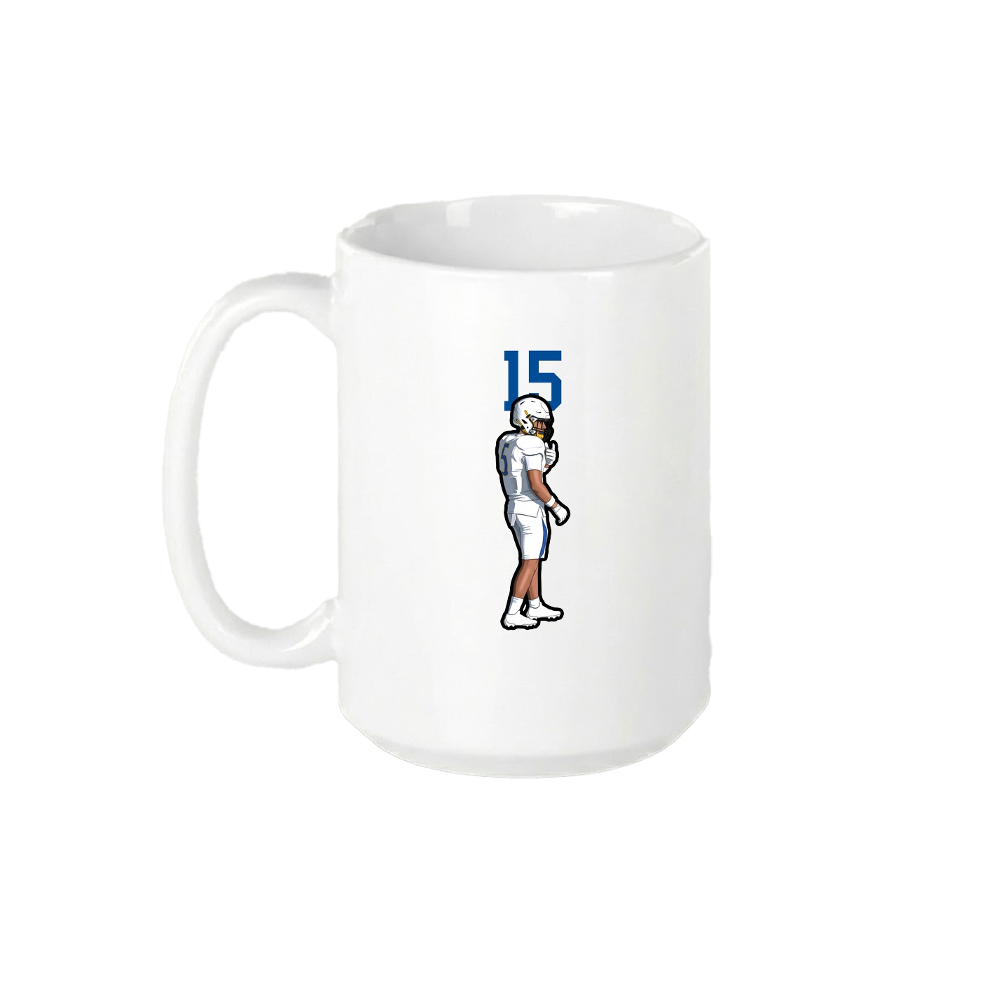 15oz Coffee Mug — Number Top in White