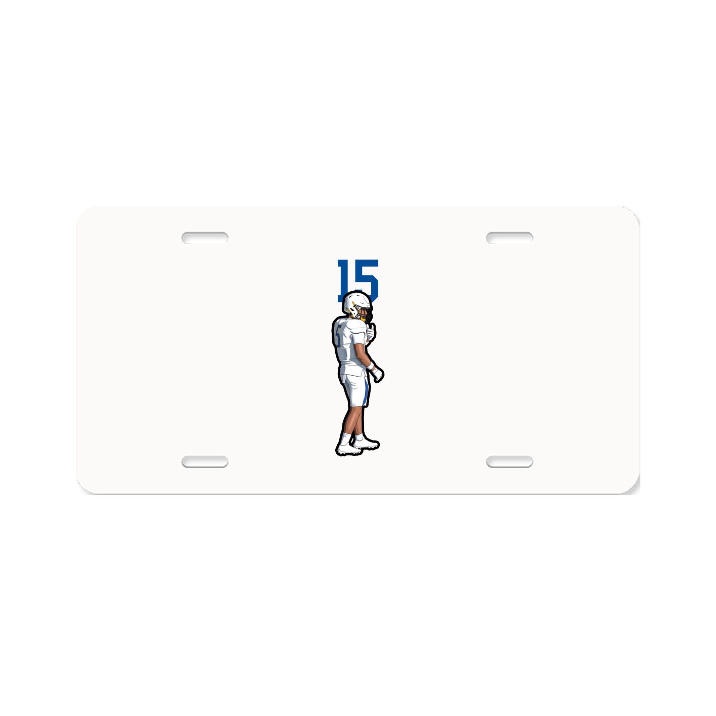 License Plate — Number Top in Classic