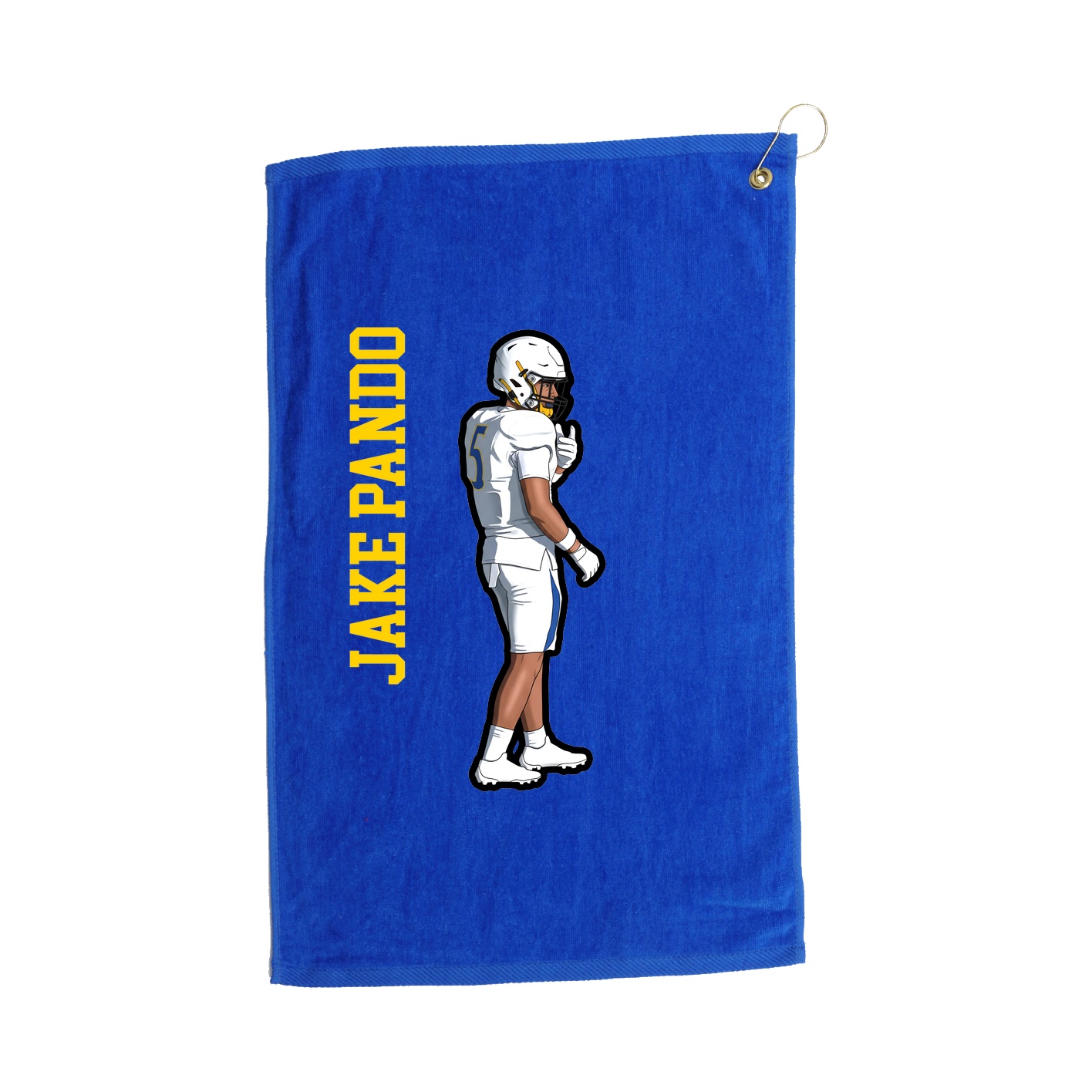 Golf Towel — Name Vertical in Royal