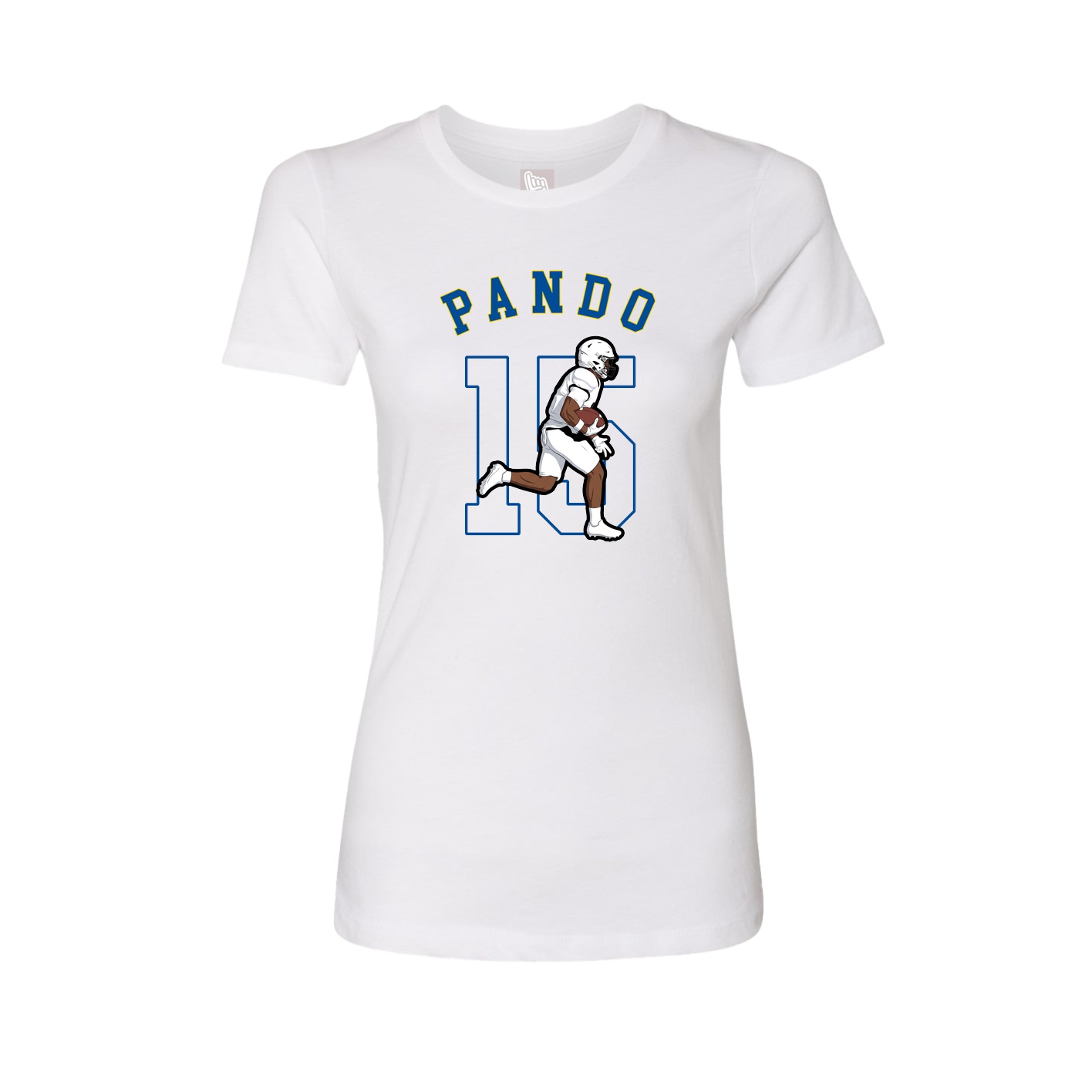 Fitted Women's Tee — Shirsey Arch in White