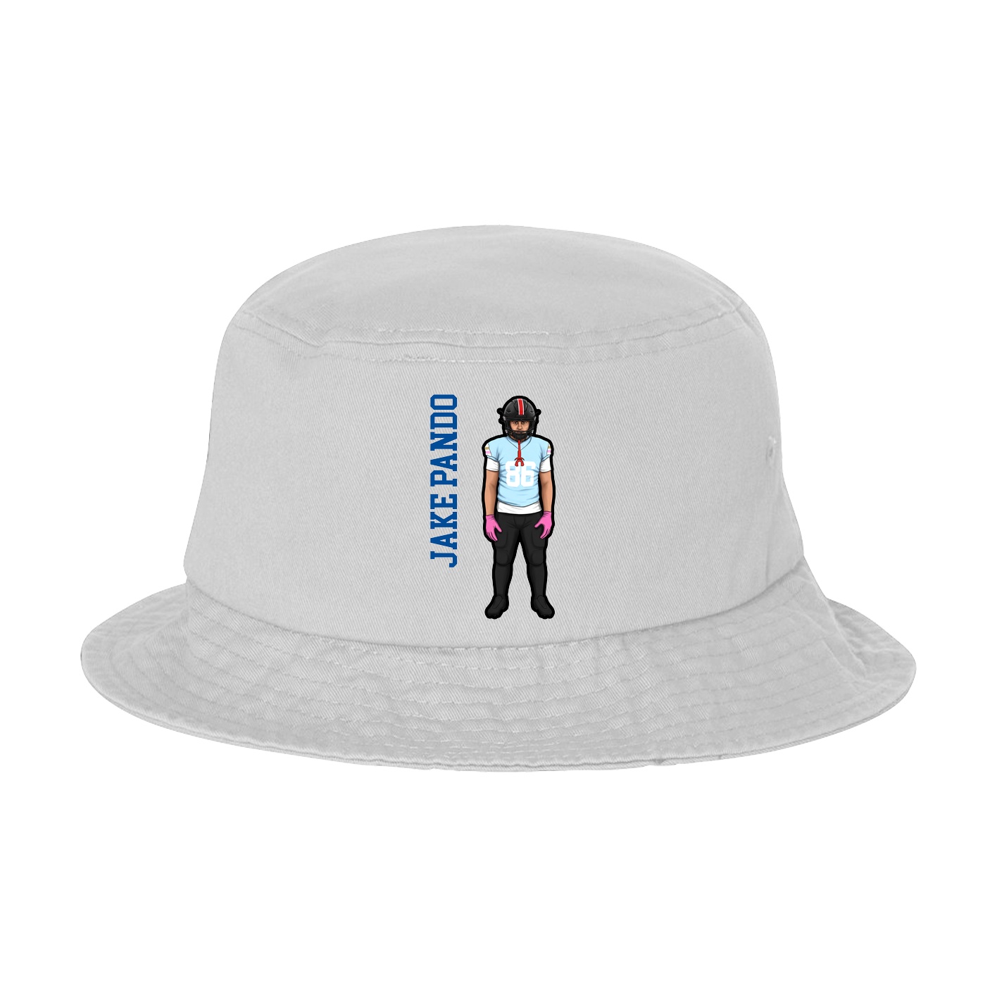 Bucket Cap — Name Vertical in White