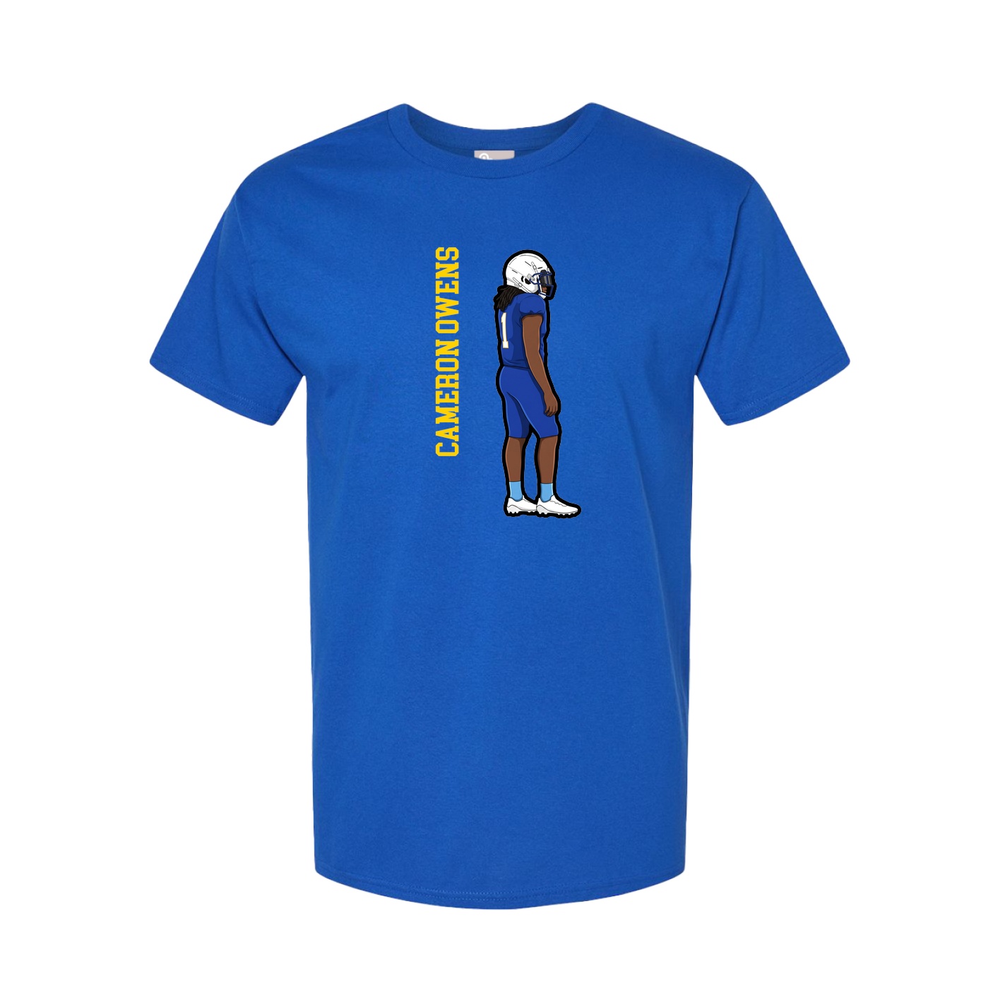 Tee — Name Vertical in Royal